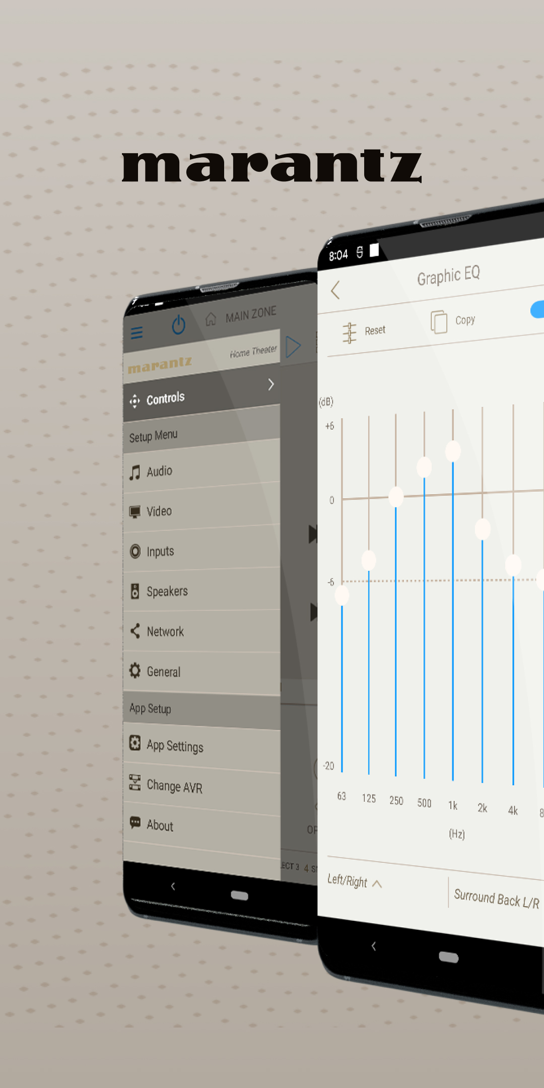 اسکرین شات 1 برنامه Marantz AVR Remote