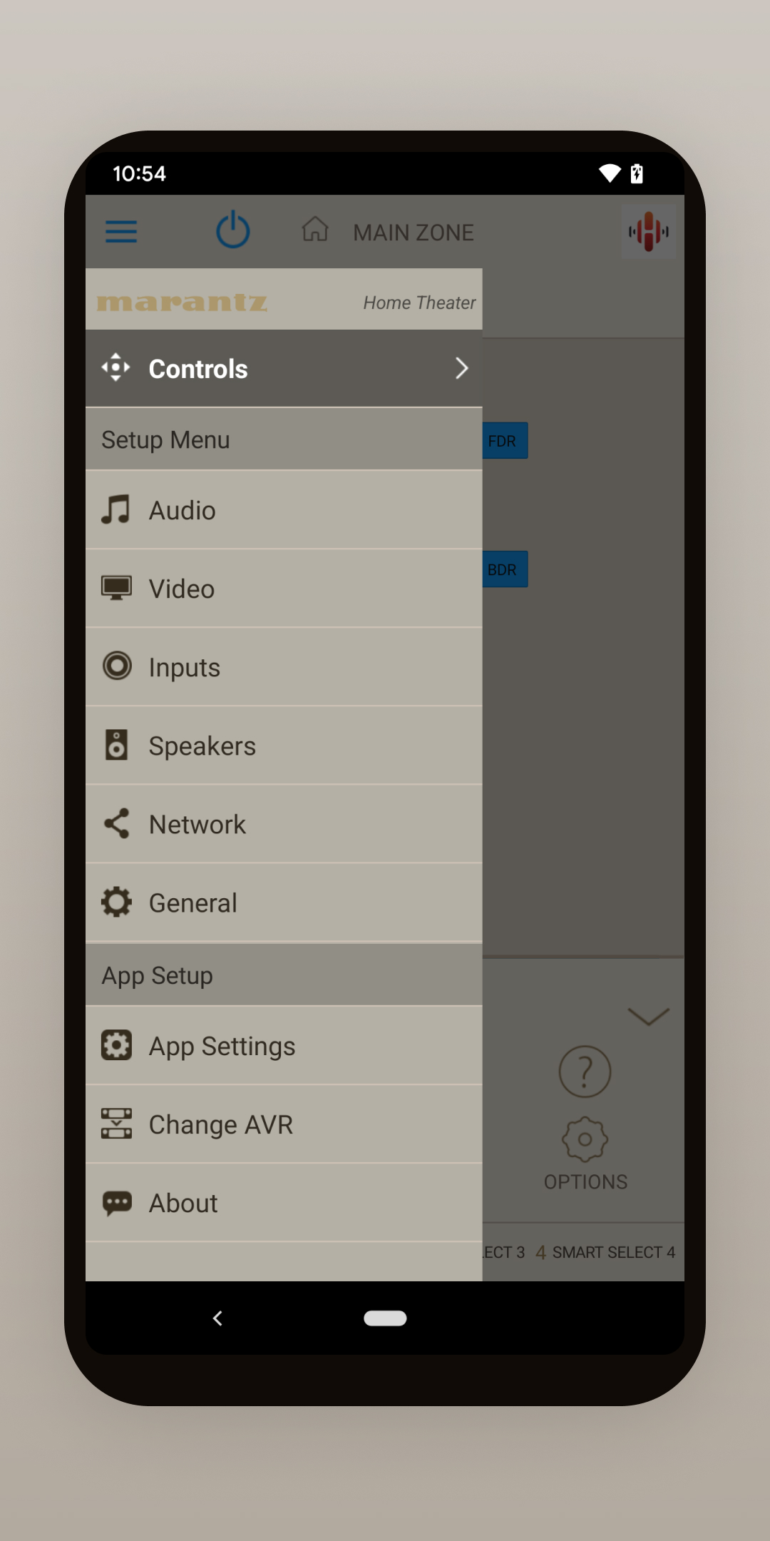اسکرین شات 4 برنامه Marantz AVR Remote