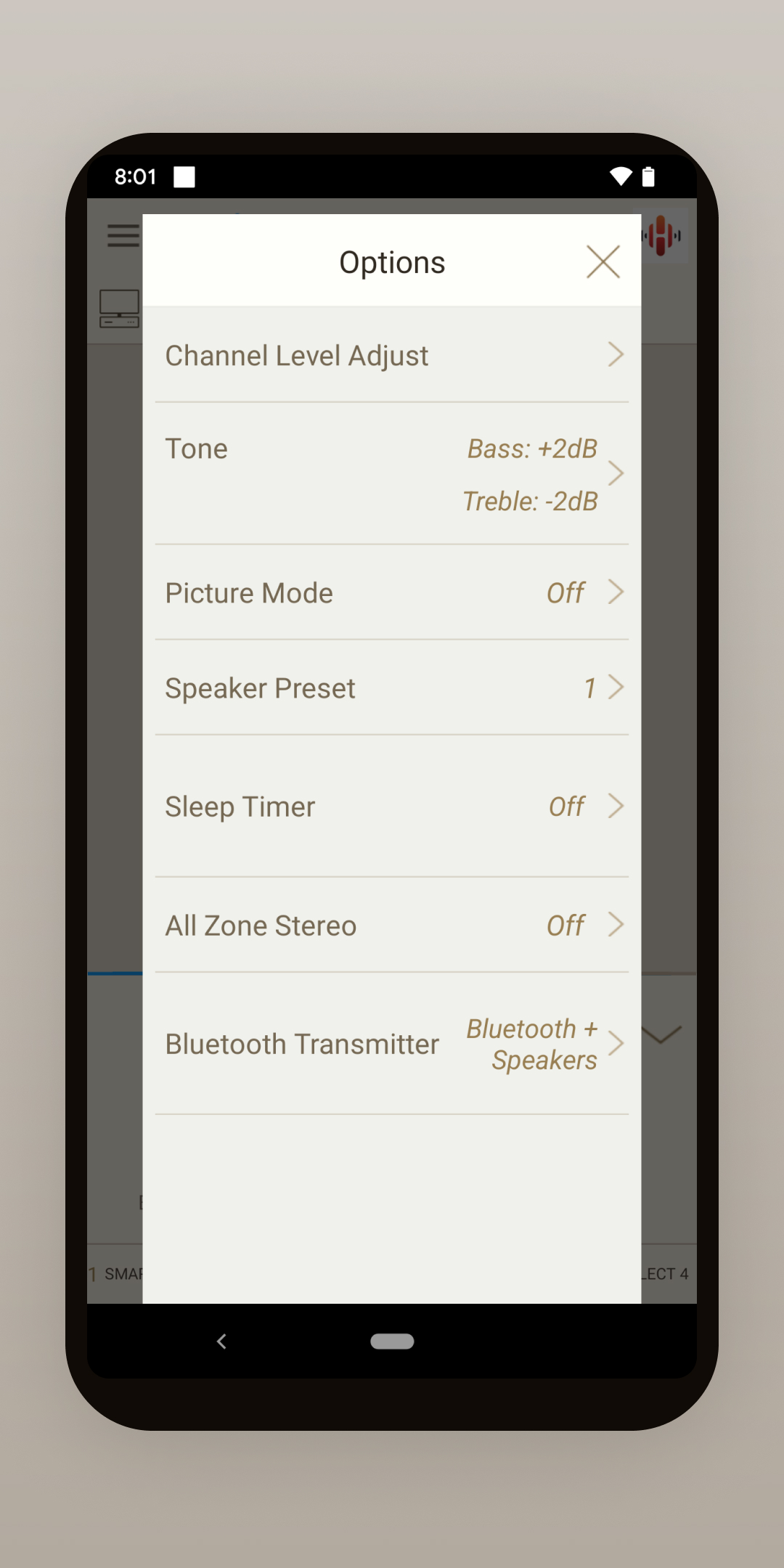اسکرین شات 7 برنامه Marantz AVR Remote