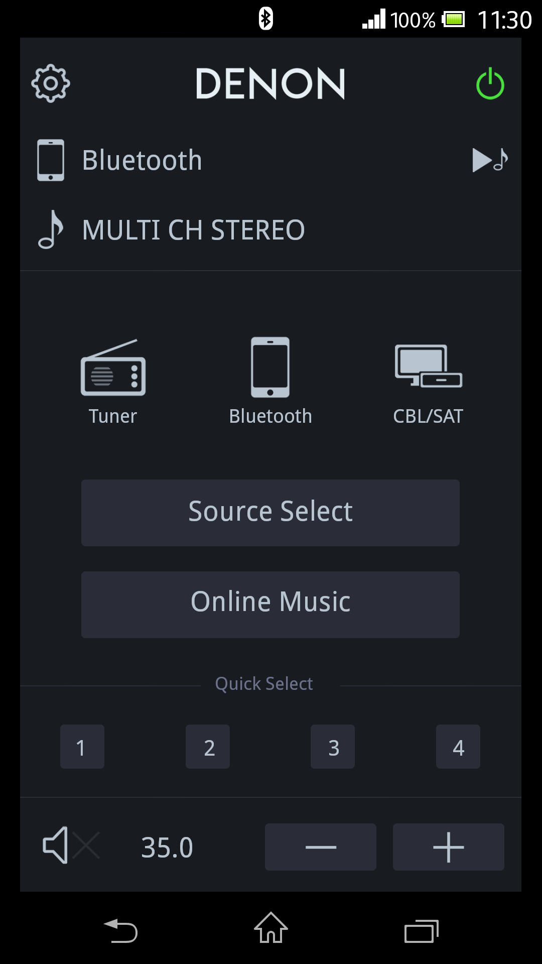 اسکرین شات 1 برنامه Denon 500 Series Remote