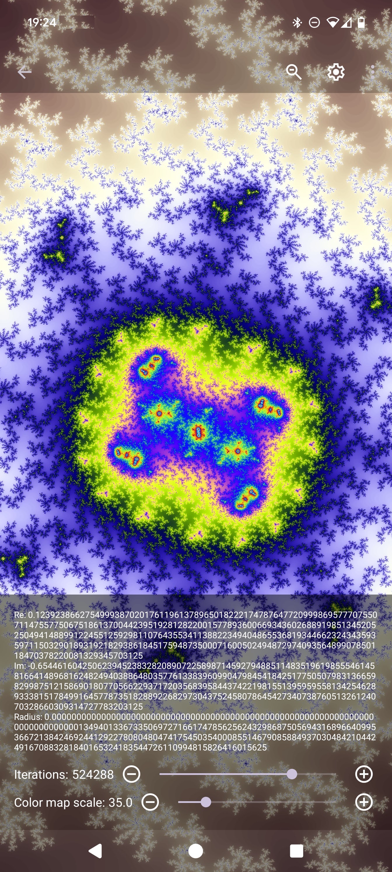 اسکرین شات 1 برنامه Mandelbrot Explorer
