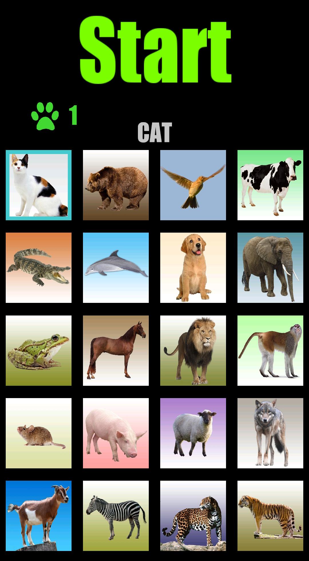 اسکرین شات 1 بازی Animal sounds