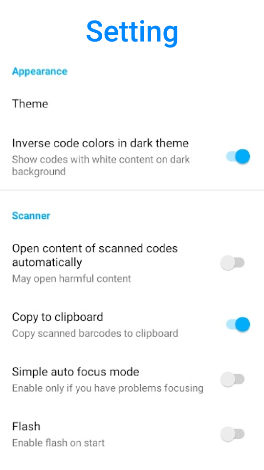 اسکرین شات 8 برنامه QR & Barcode Scanner