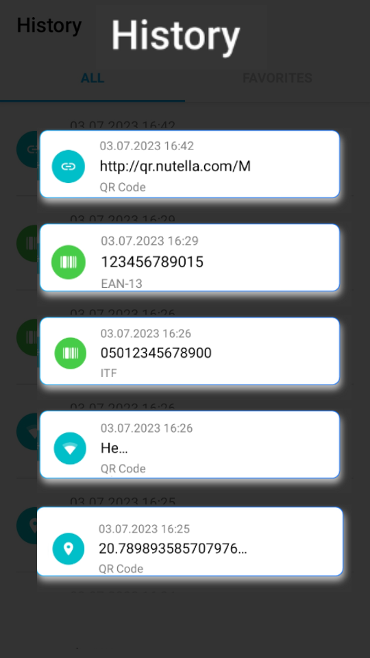 اسکرین شات 7 برنامه QR & Barcode Scanner