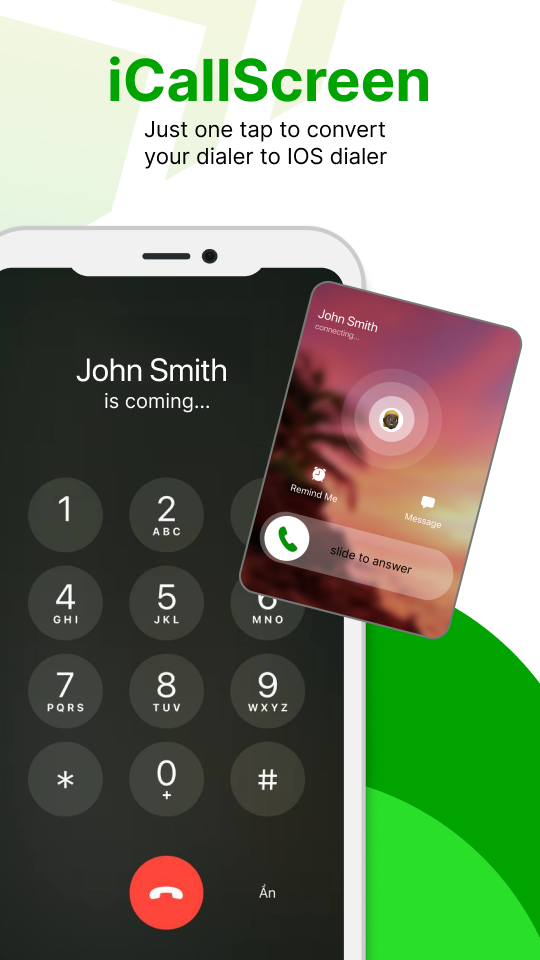 اسکرین شات 1 برنامه iCallScreen - iOS Phone Dialer