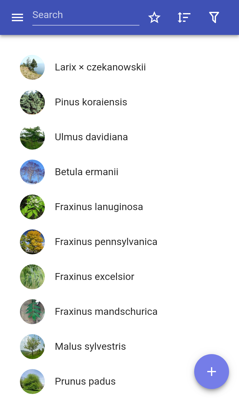 اسکرین شات 1 برنامه Trees