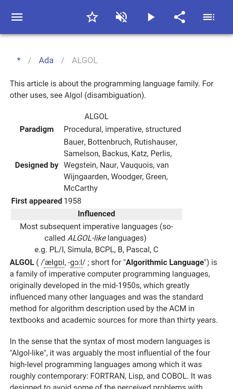 اسکرین شات 3 برنامه Programming languages