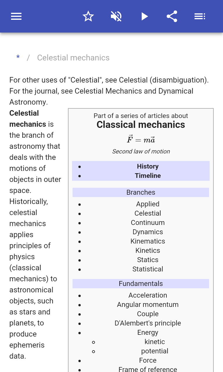 اسکرین شات 2 برنامه Classical mechanics