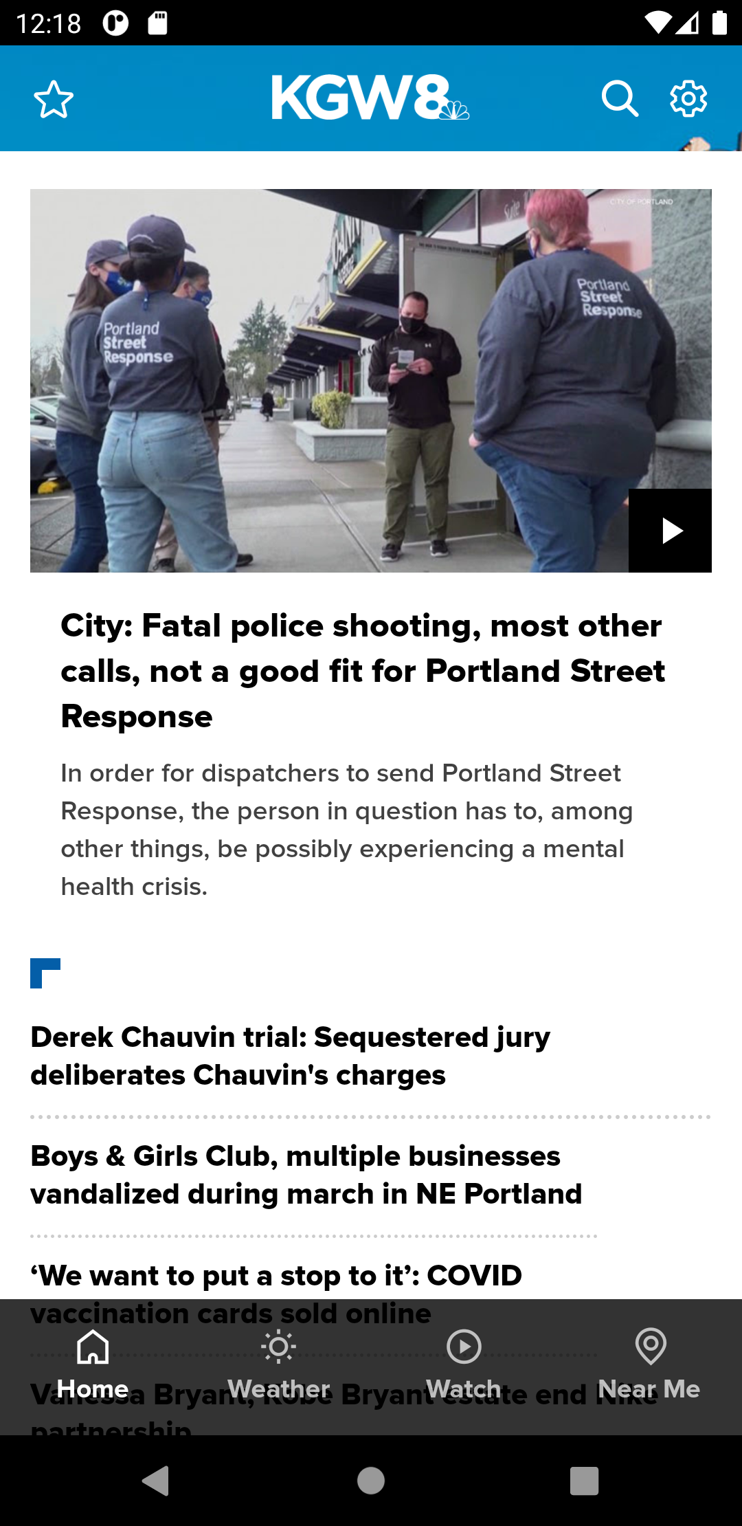 اسکرین شات 1 برنامه Portland, Oregon News from KGW