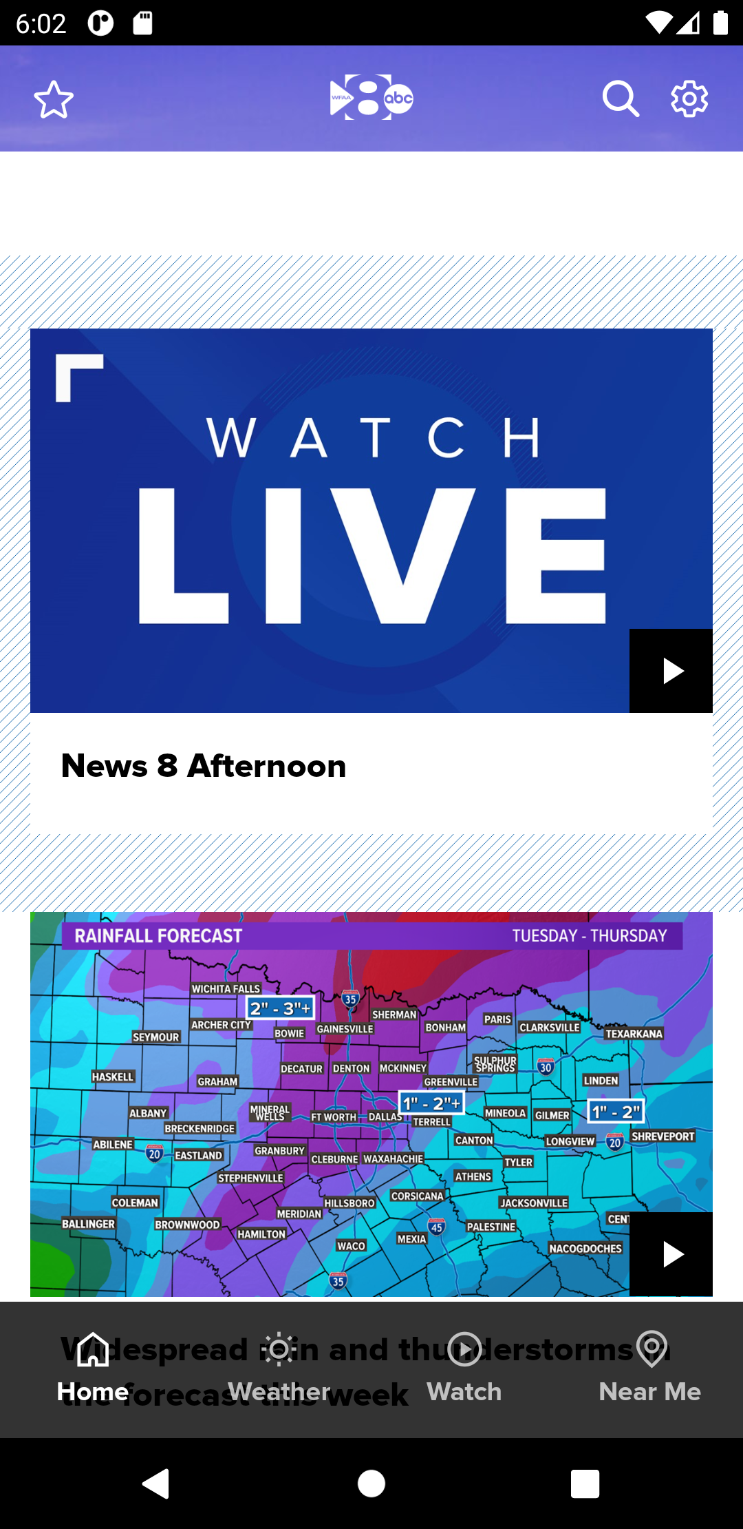 اسکرین شات 1 برنامه WFAA - News from North Texas