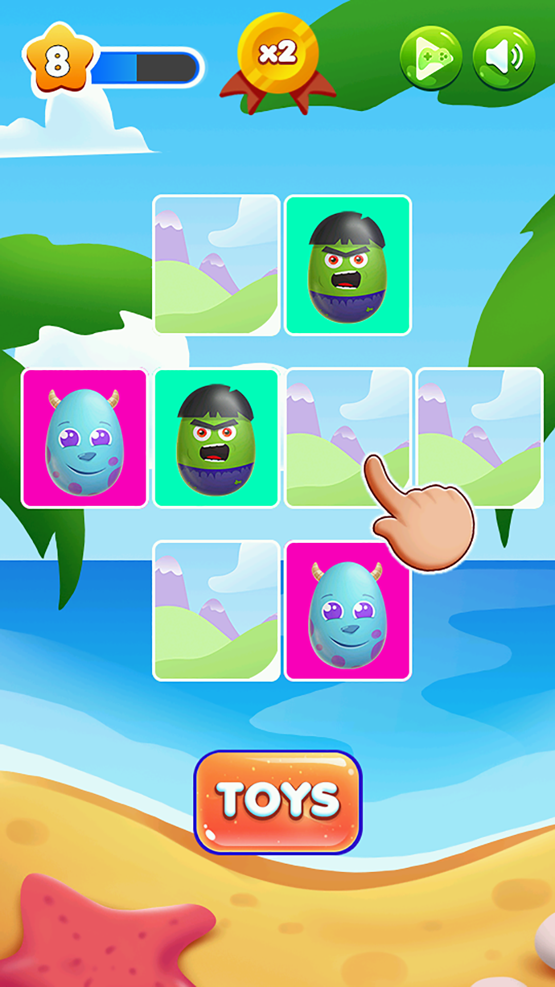 اسکرین شات 4 بازی Surprise Eggs Memory