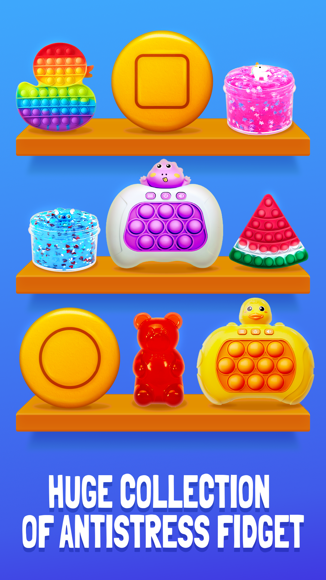 اسکرین شات 1 برنامه Fidget Games: Pop It Toys
