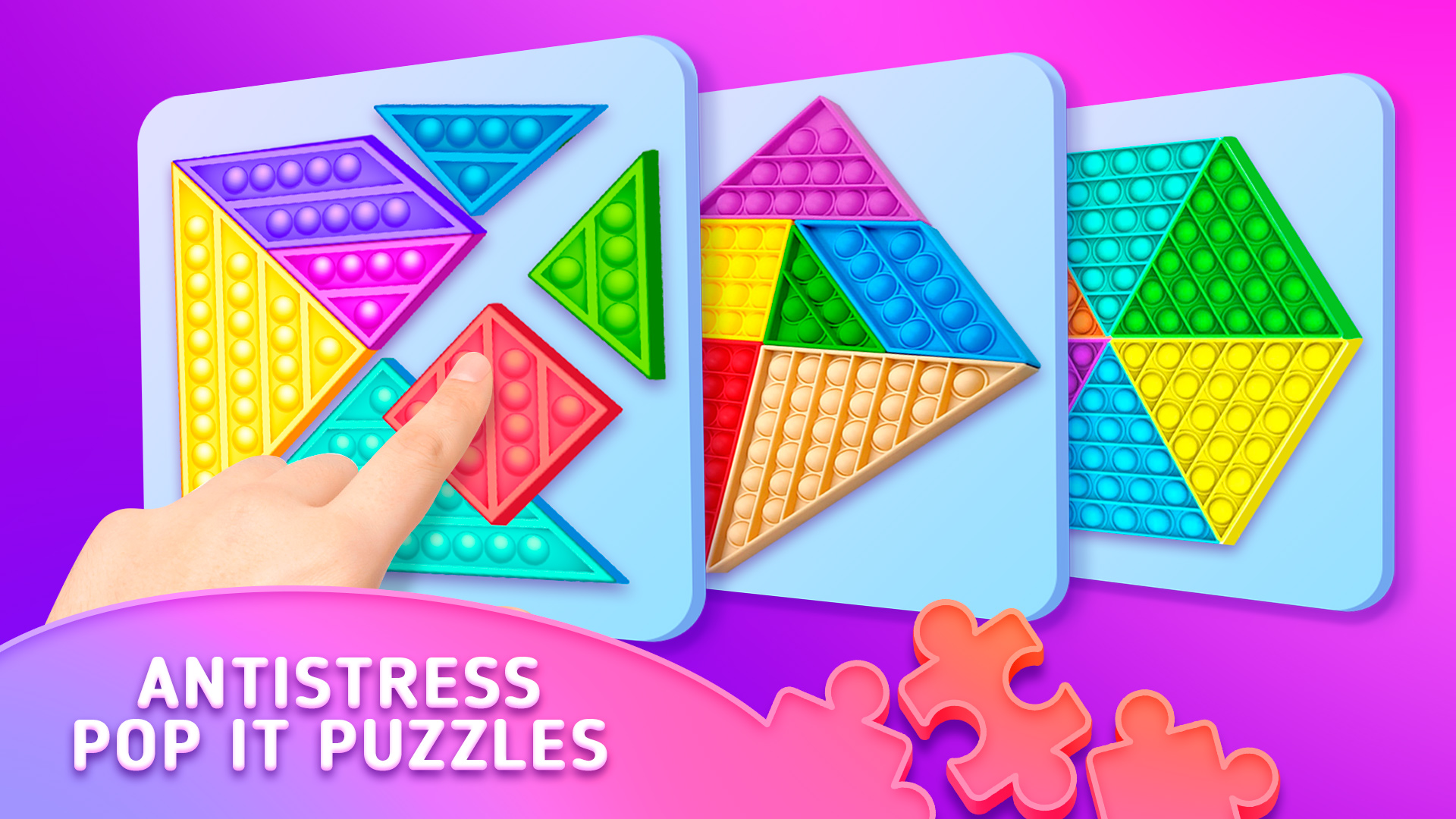 اسکرین شات 1 برنامه Antistress Pop It Game