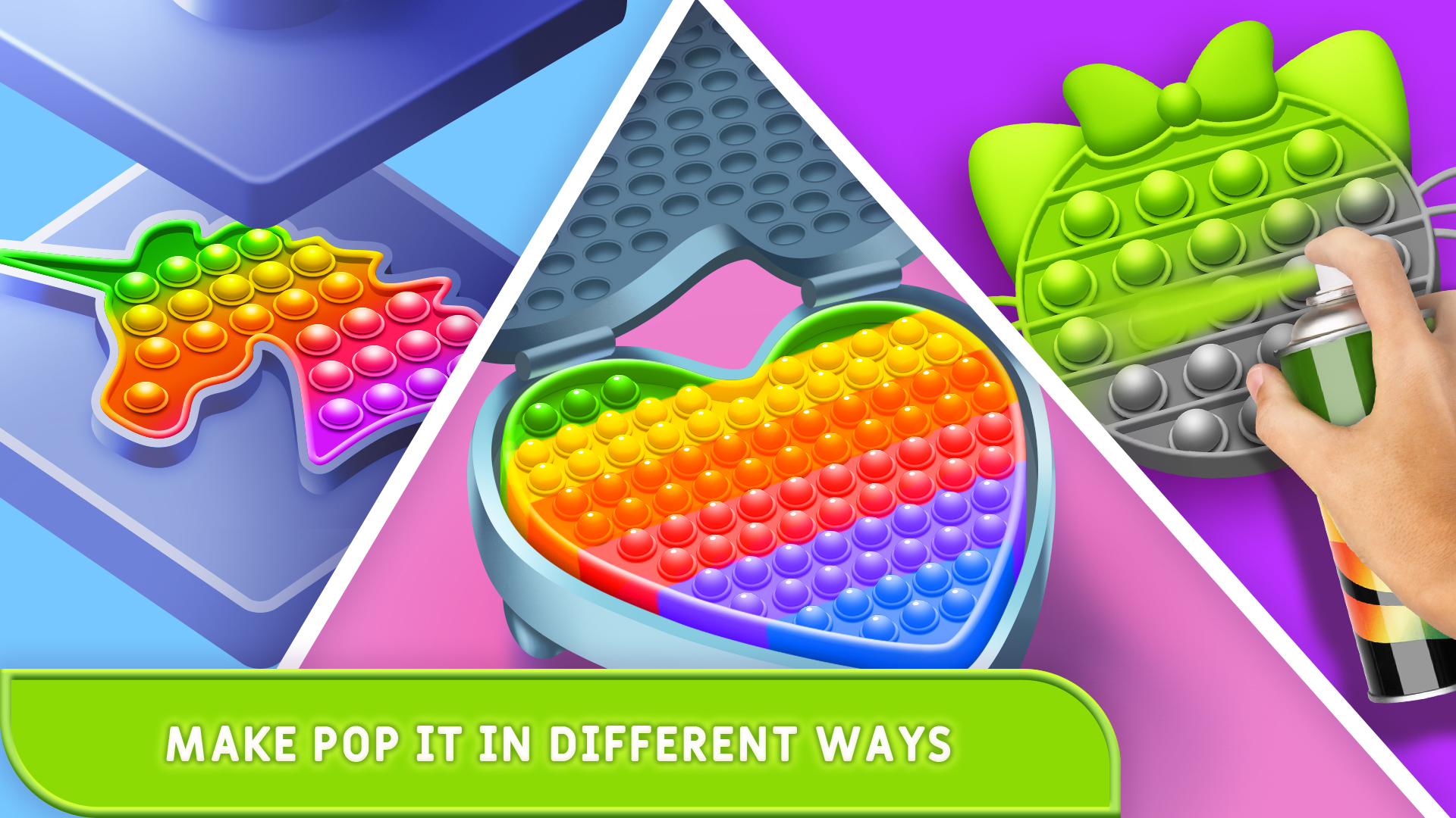 اسکرین شات 1 بازی DIY Pop-it Fidget Maker Toy