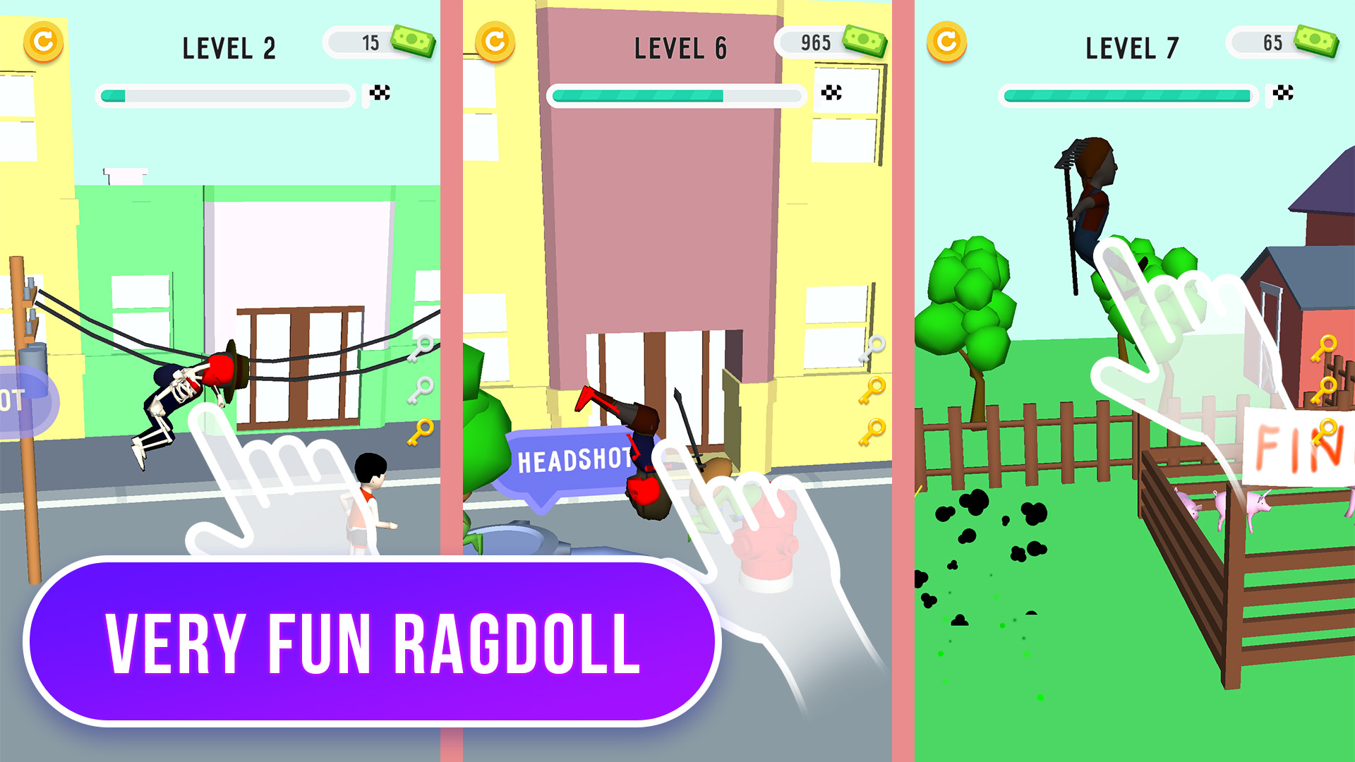 اسکرین شات 1 بازی Ragdoll Simulator Fall Game