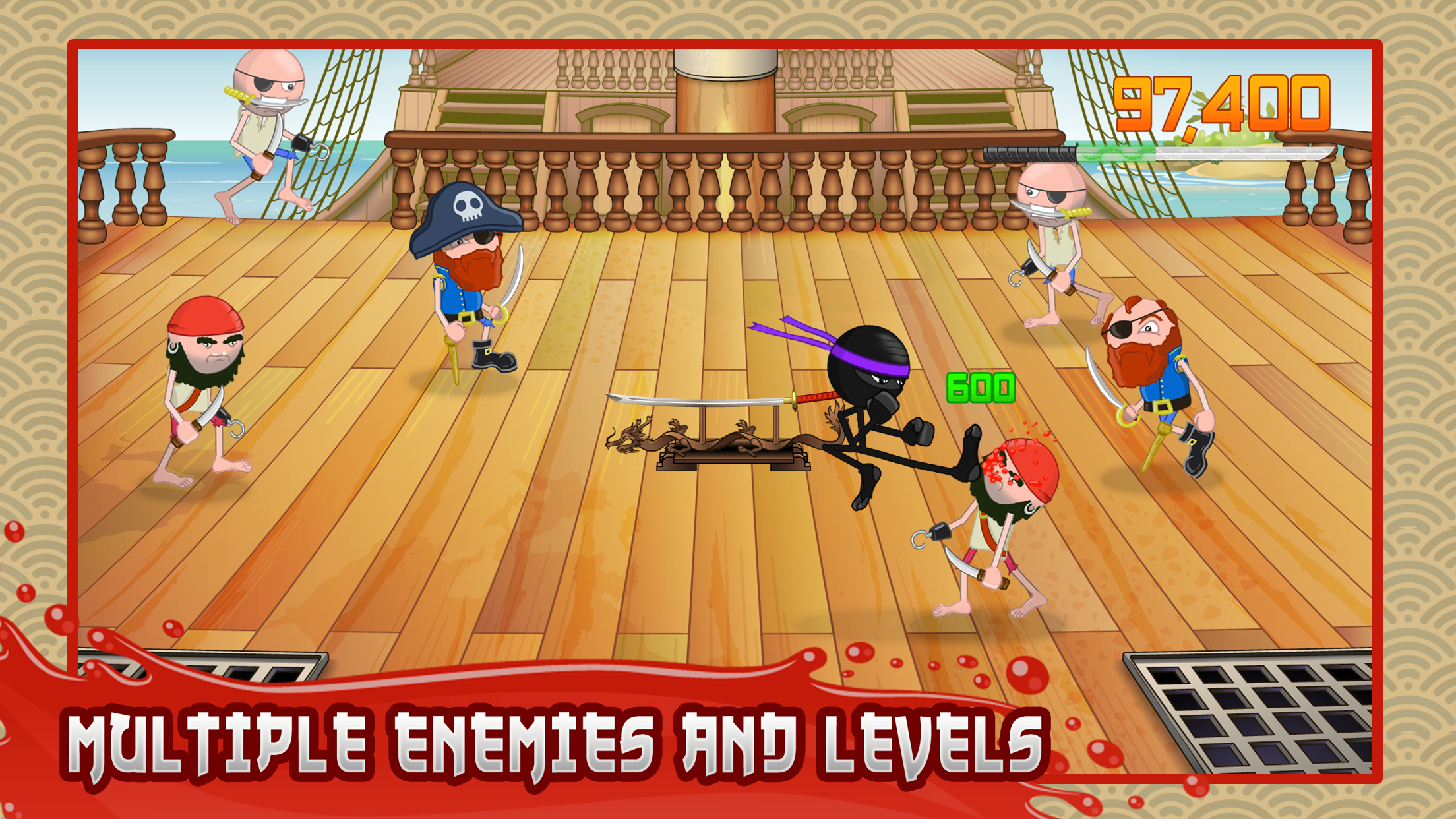 اسکرین شات 3 بازی Stickninja Smash