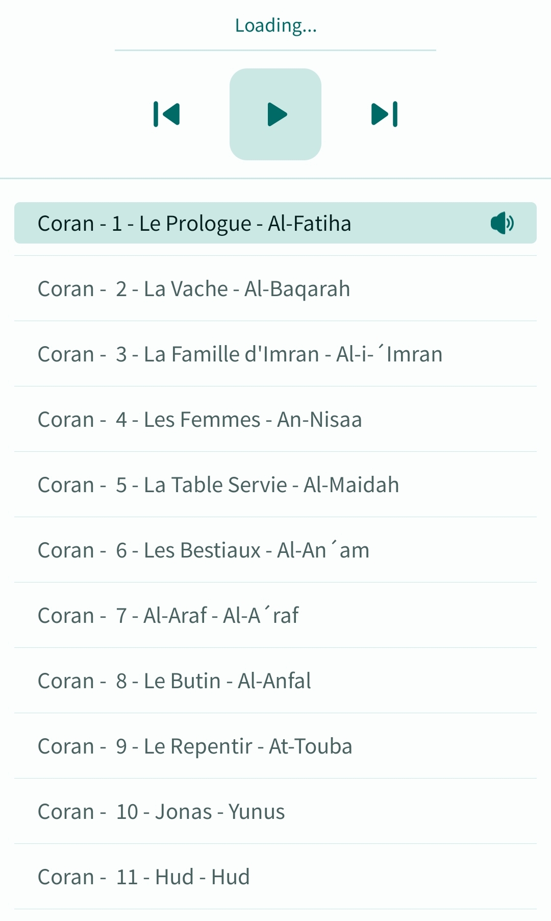اسکرین شات 4 برنامه Coran Français
