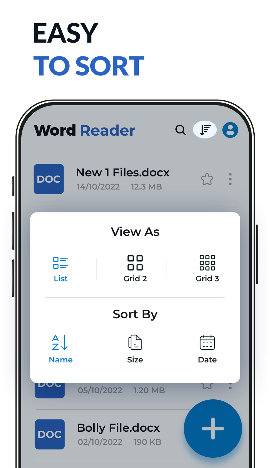 اسکرین شات 5 برنامه Word Reader Office Docs, Docx