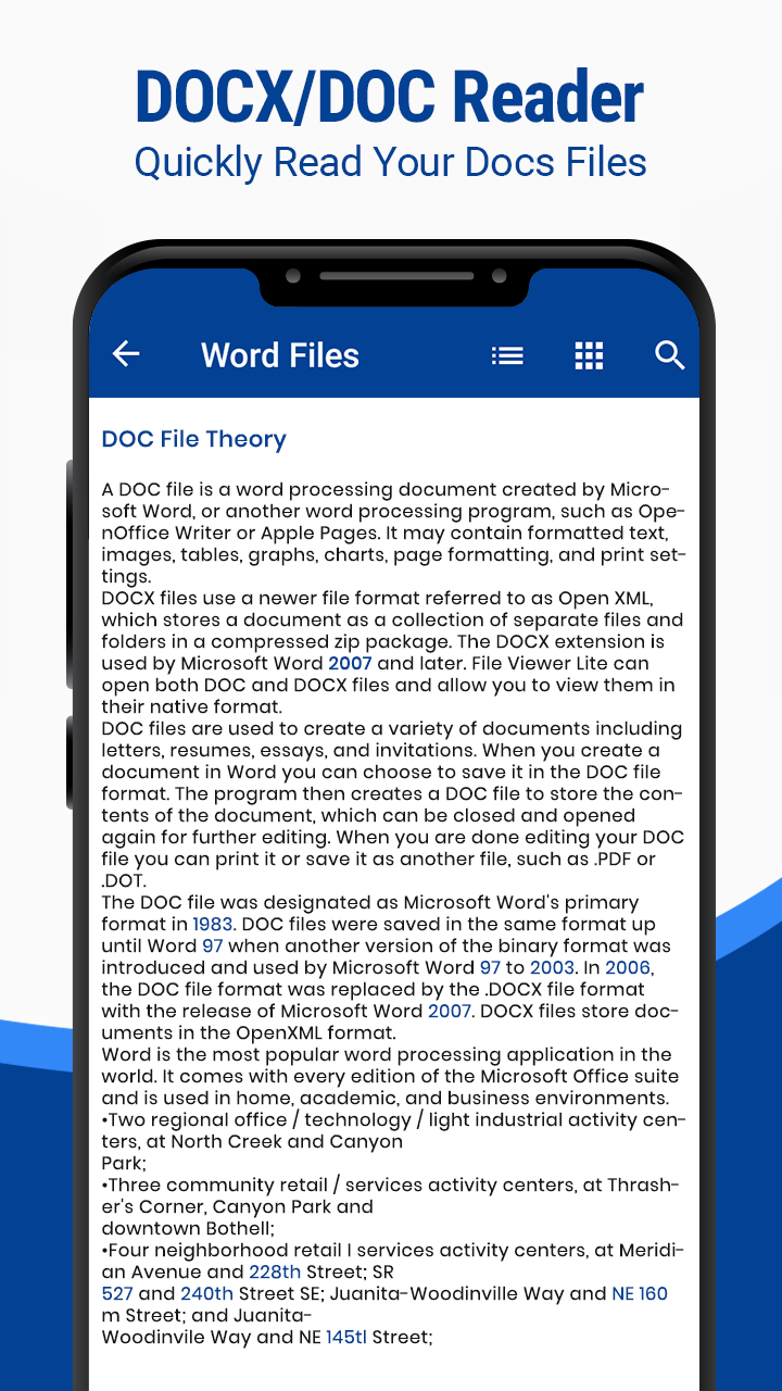 اسکرین شات 6 برنامه All Document Reader - Viewer