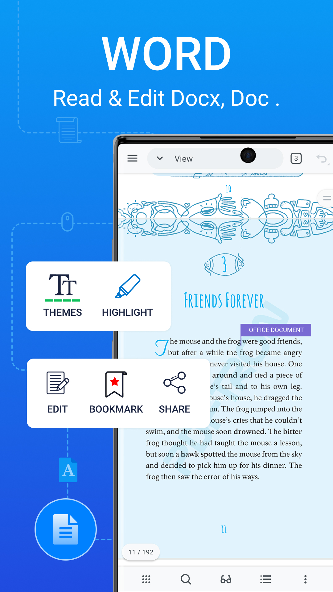 اسکرین شات 2 برنامه Document Reader & Manager