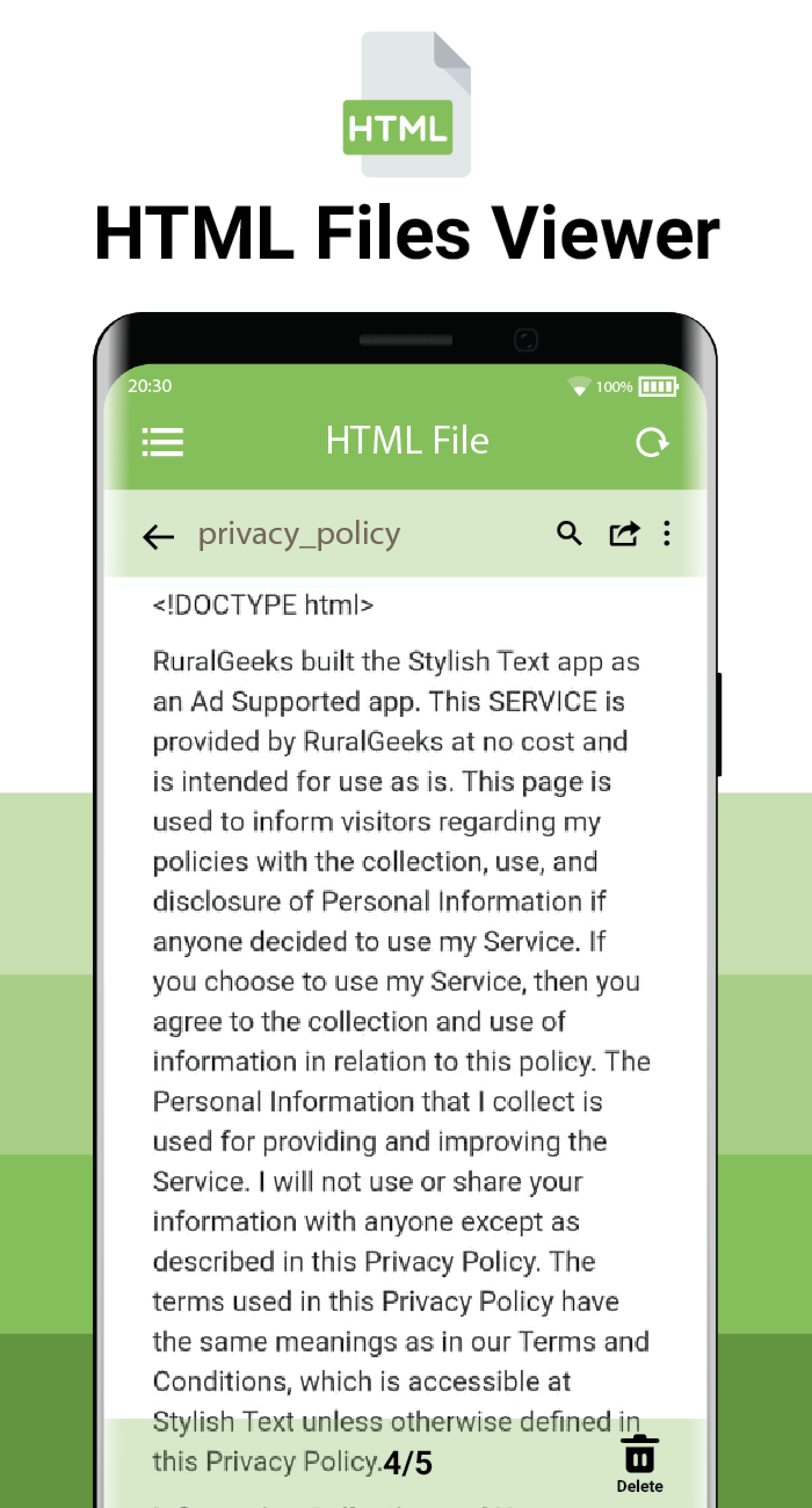 اسکرین شات 7 برنامه All Document Reader and Viewer