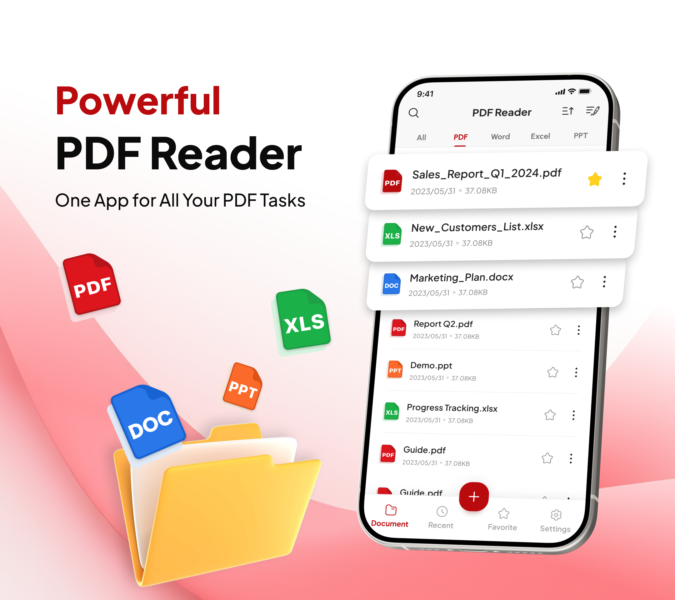 اسکرین شات 1 برنامه PDF Reader – Document Editor