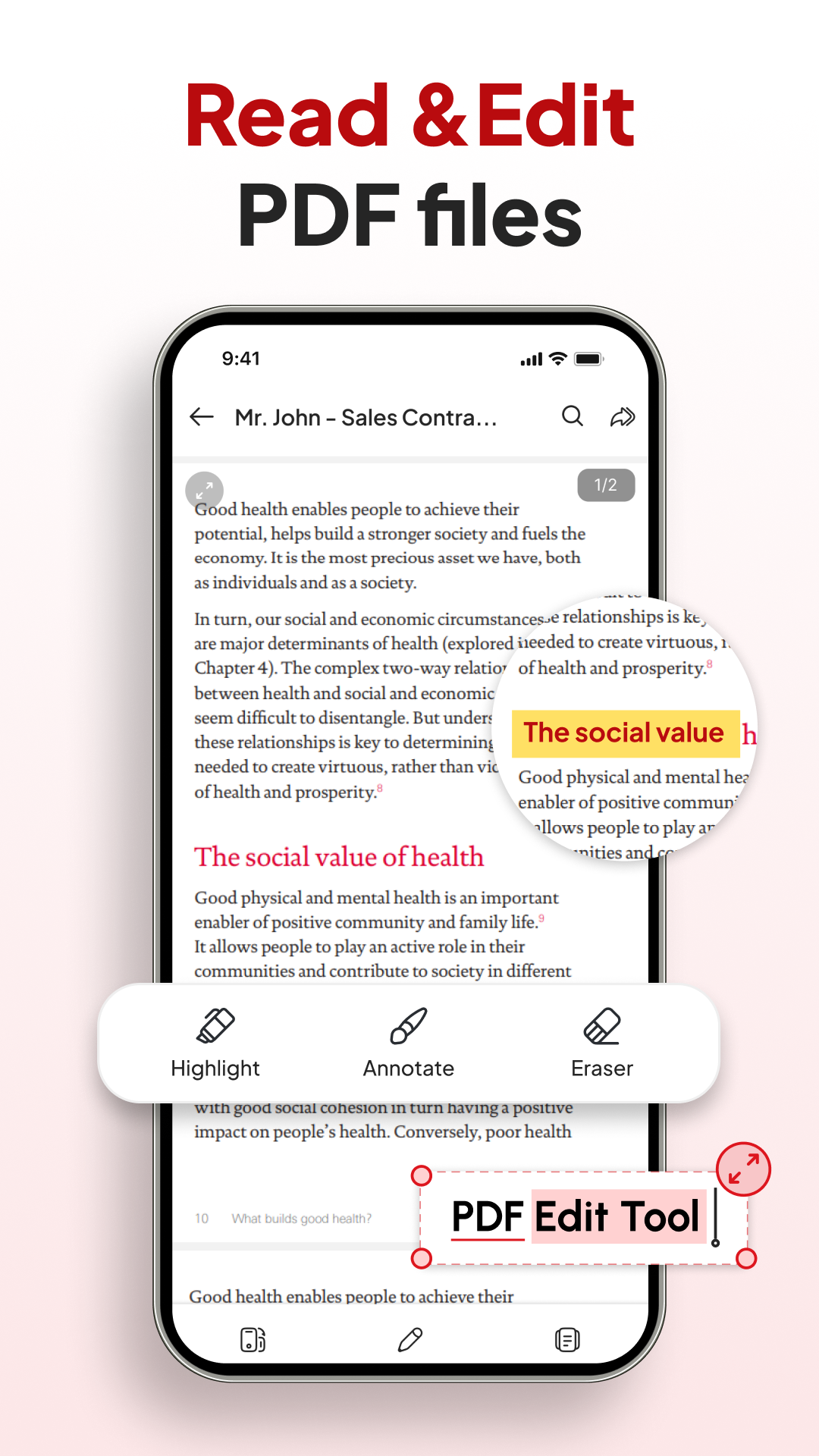 اسکرین شات 4 برنامه PDF Reader – Document Editor