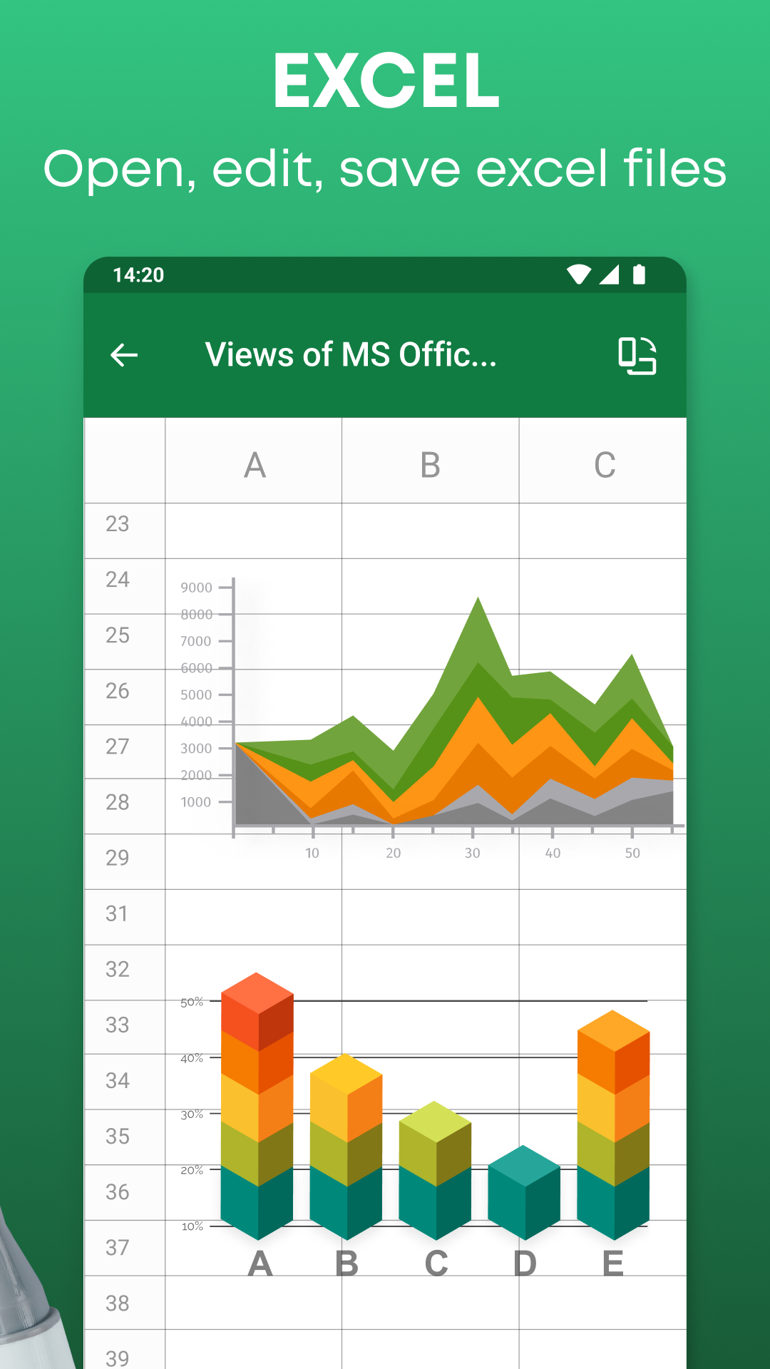 اسکرین شات 3 برنامه Office Reader - WORD/PDF/EXCEL