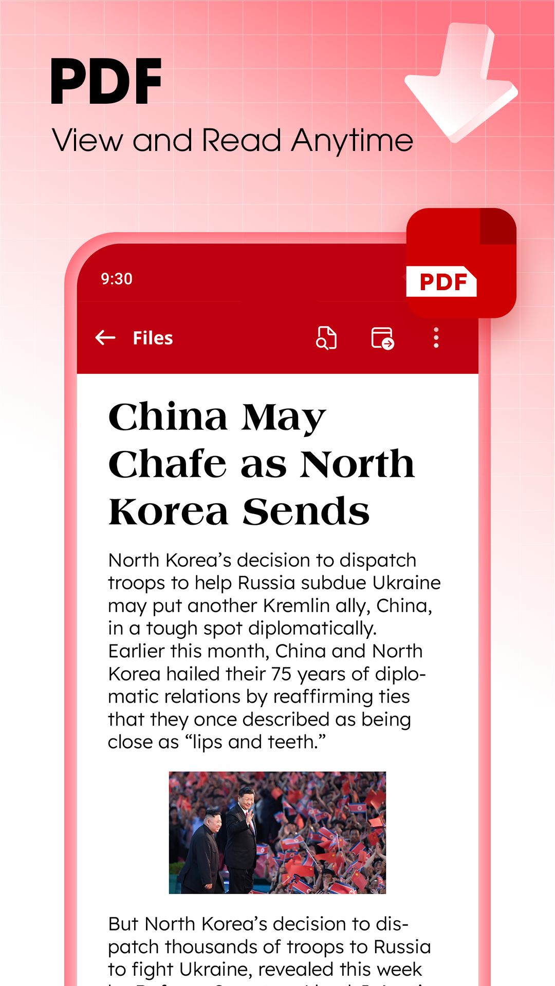 اسکرین شات 2 برنامه Document Reader & Viewer