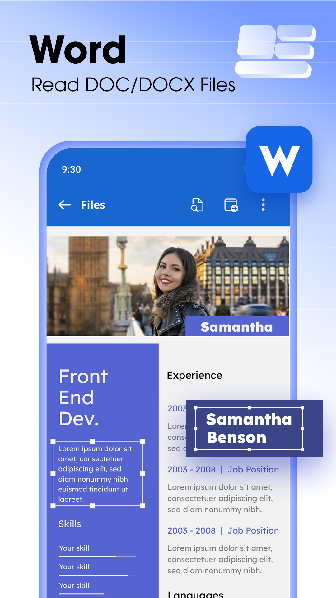 اسکرین شات 4 برنامه Document Reader & Viewer