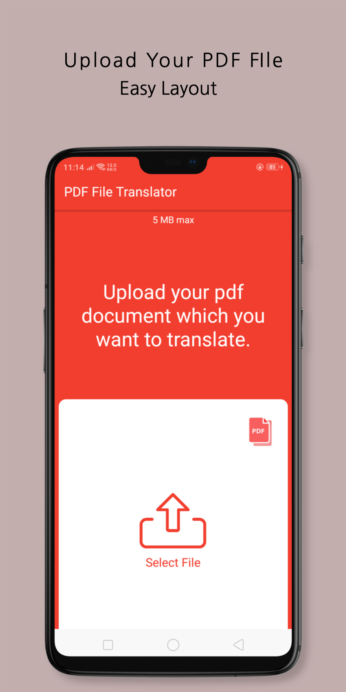 اسکرین شات 2 برنامه PDF File Translator