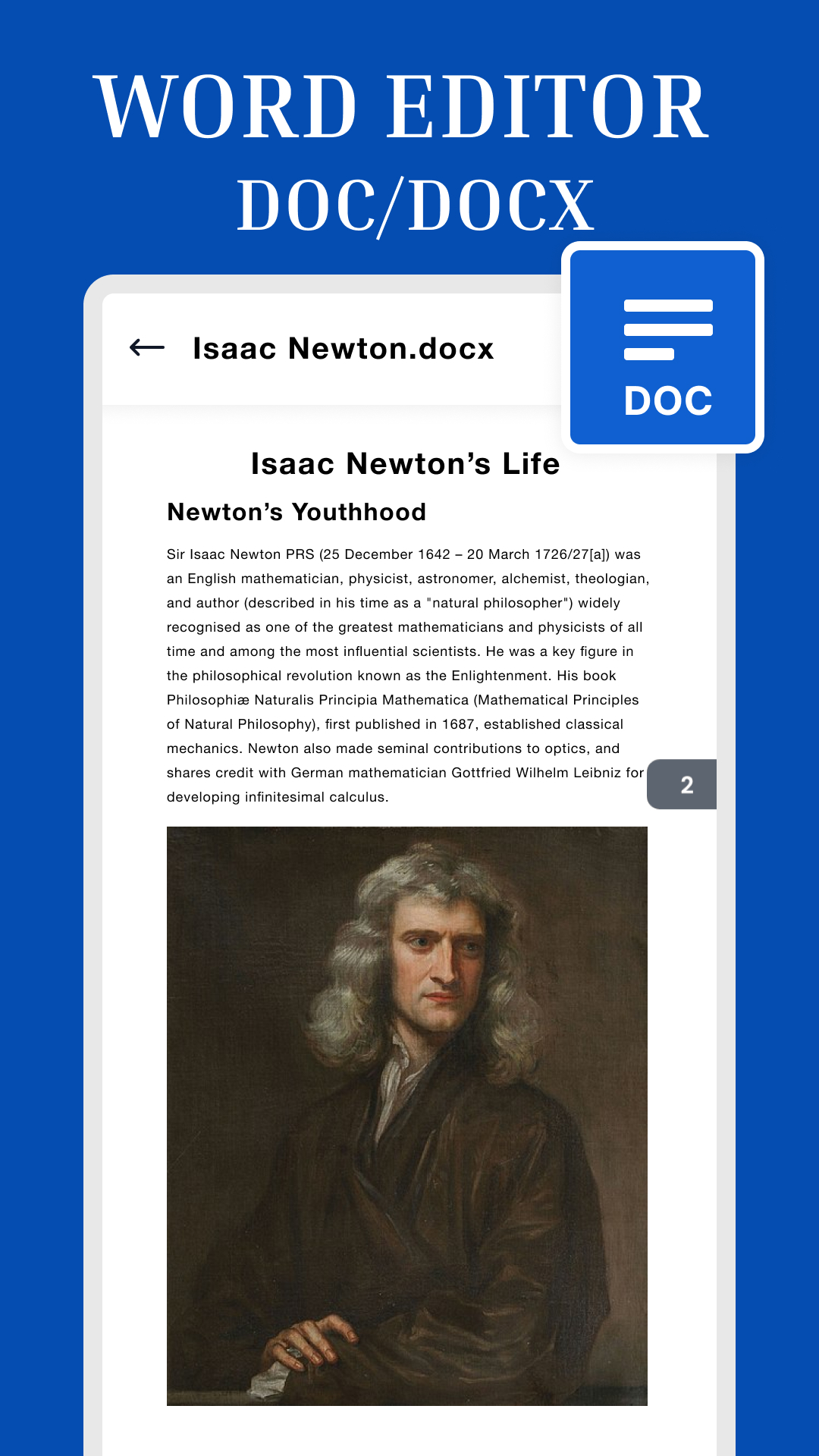 اسکرین شات 3 برنامه Docx Reader - Office Reader