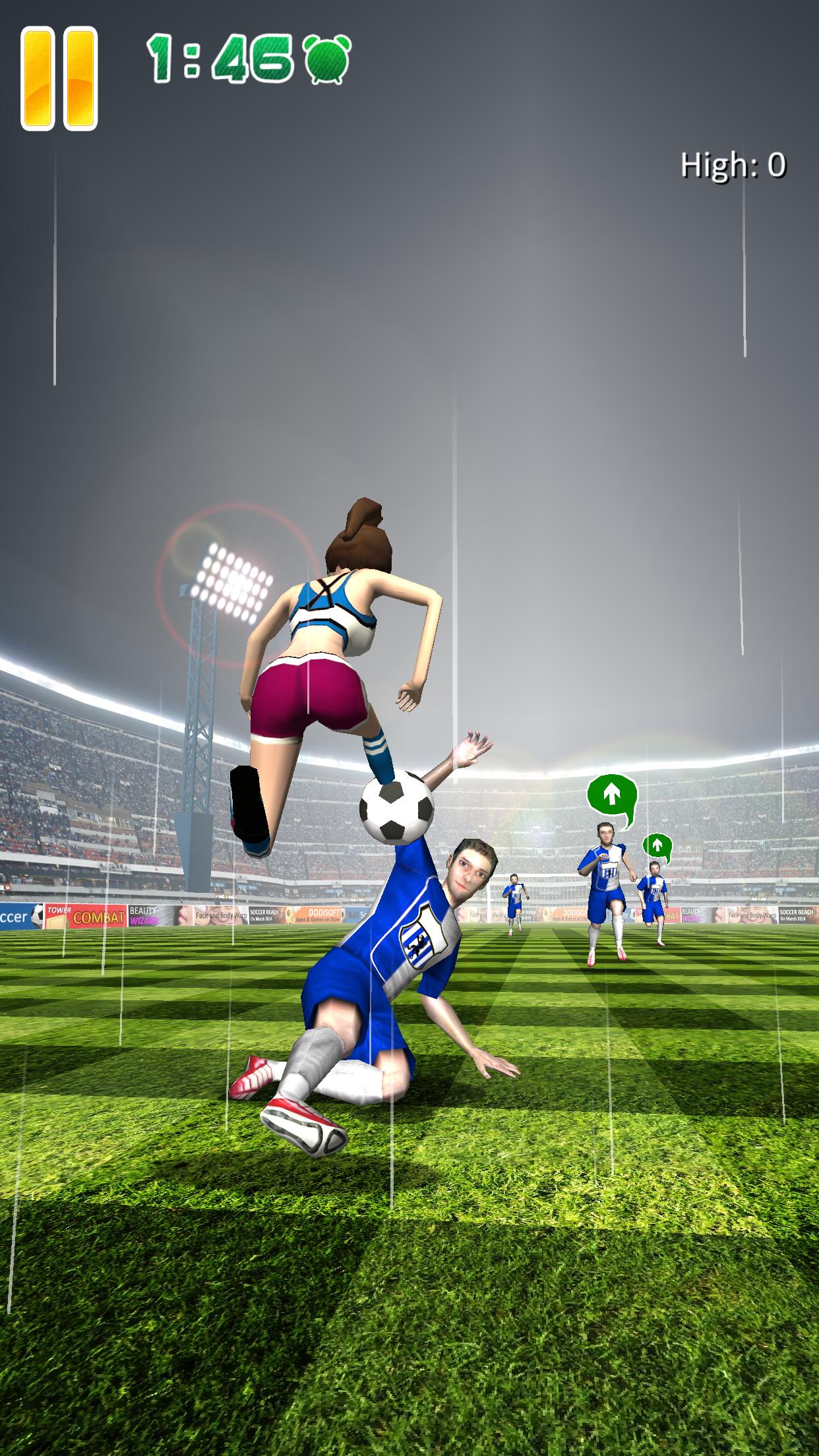 اسکرین شات 2 برنامه Ball Soccer (Flick Football)