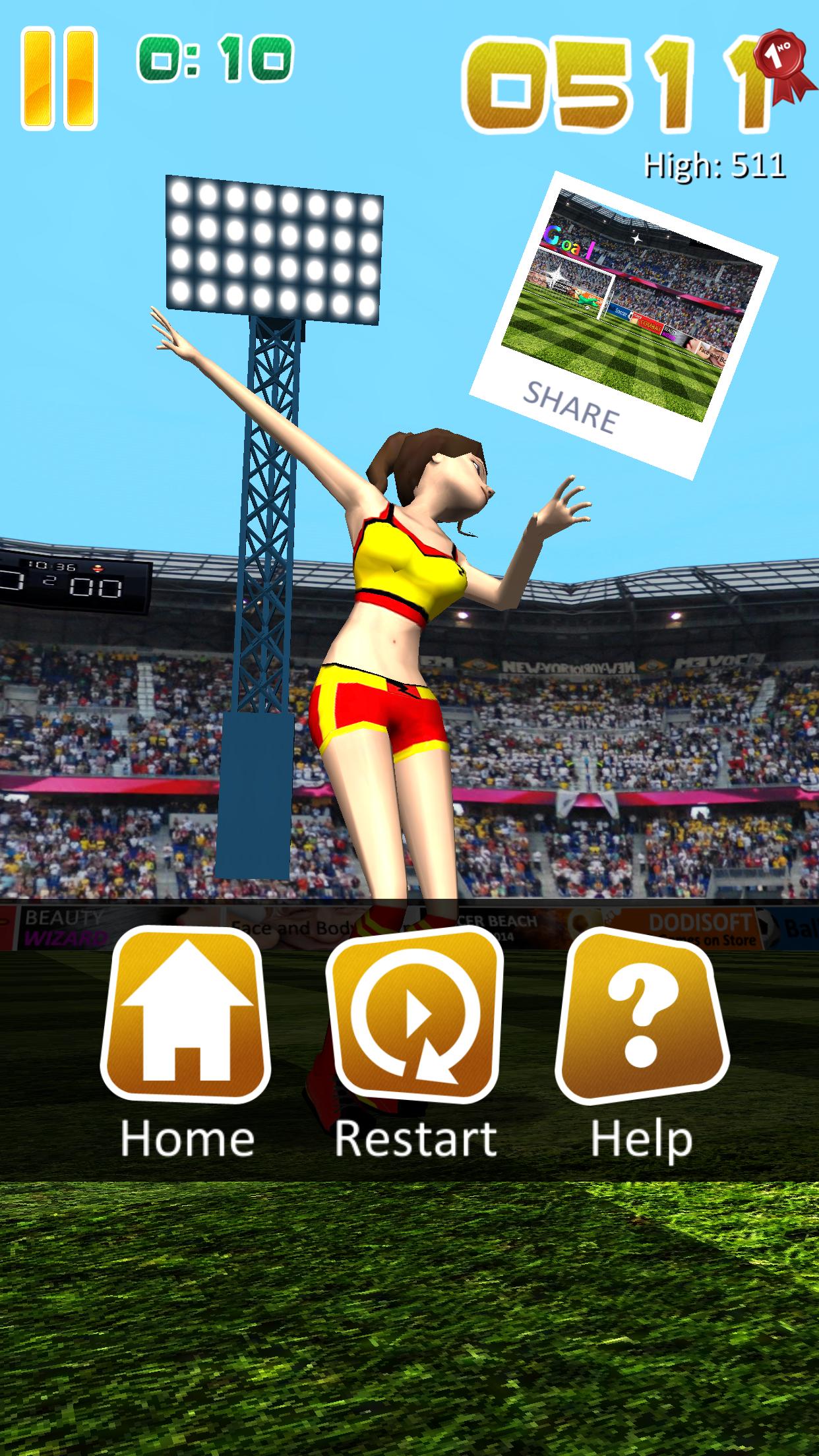 اسکرین شات 4 برنامه Ball Soccer (Flick Football)