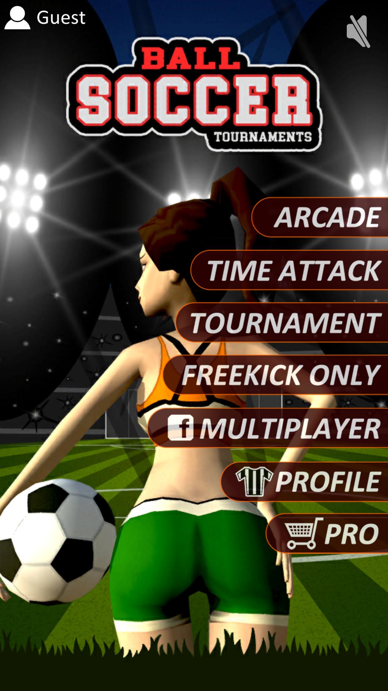 اسکرین شات 1 برنامه Ball Soccer (Flick Football)
