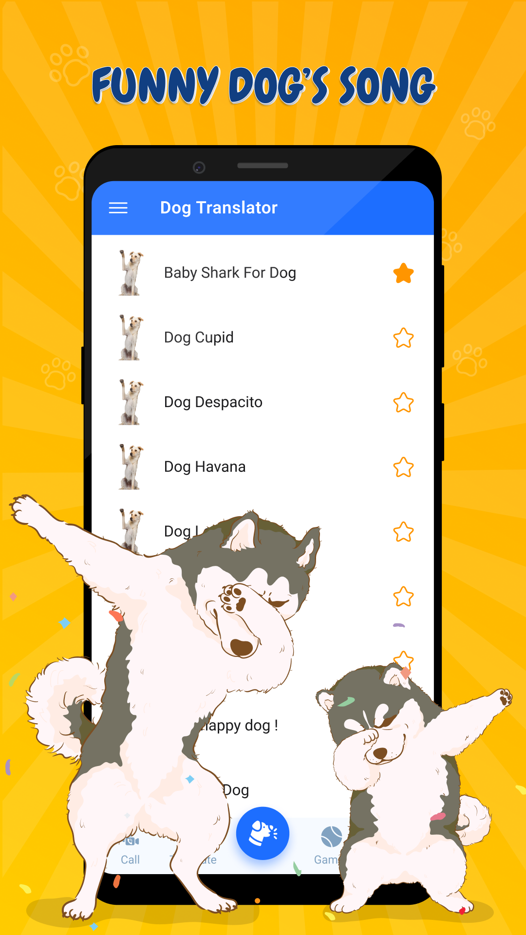 اسکرین شات 2 برنامه Translator for Dogs (Joke)