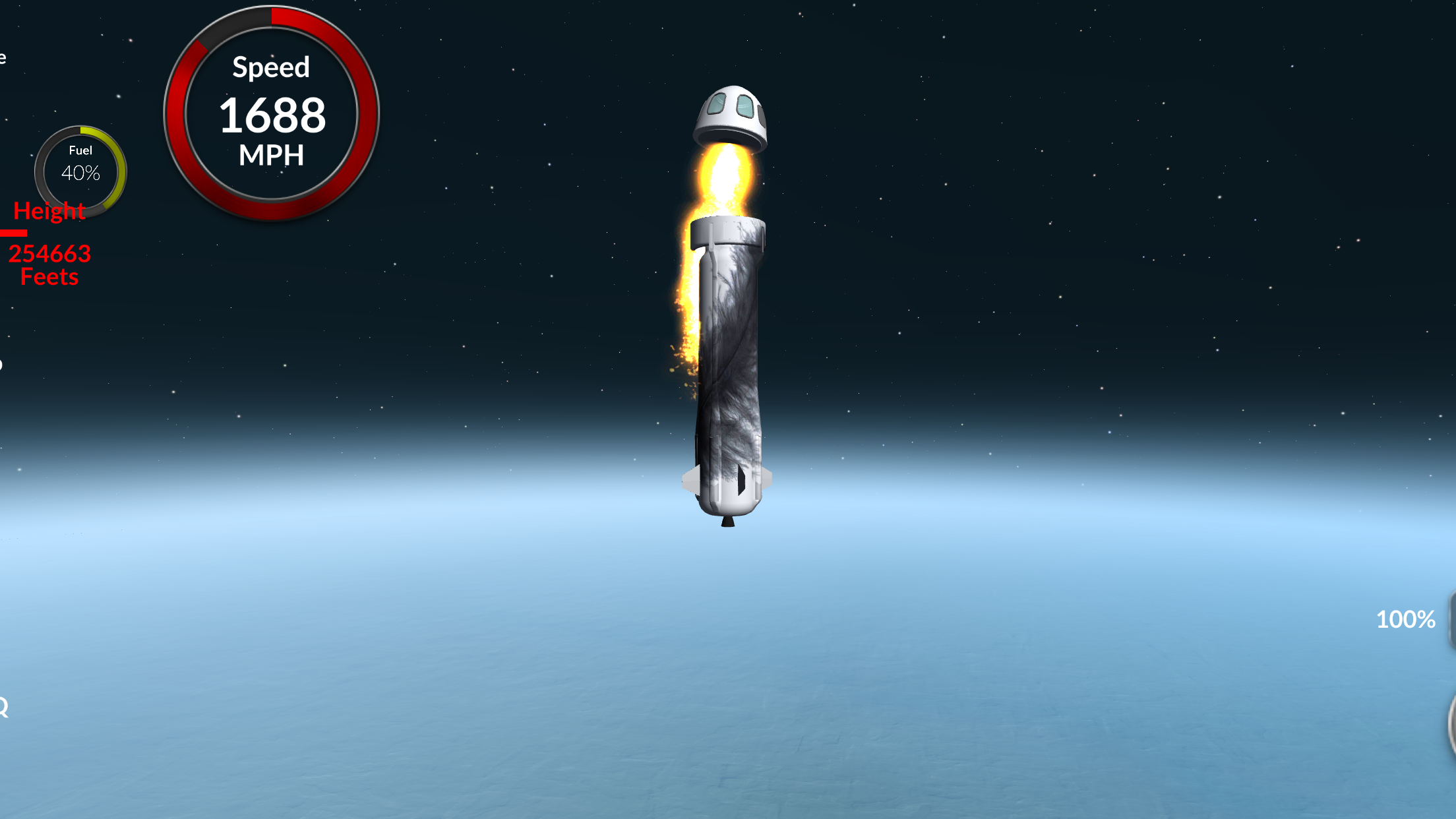 اسکرین شات 2 بازی Space Blue Launch Rocket