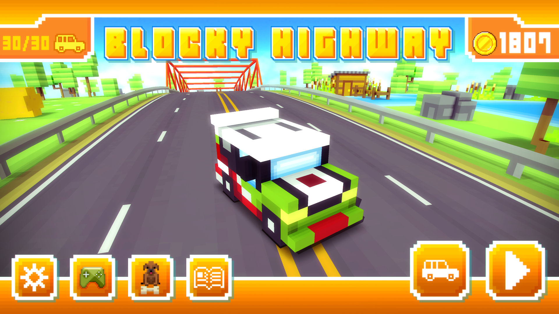 اسکرین شات 6 بازی Blocky Highway: Traffic Racing