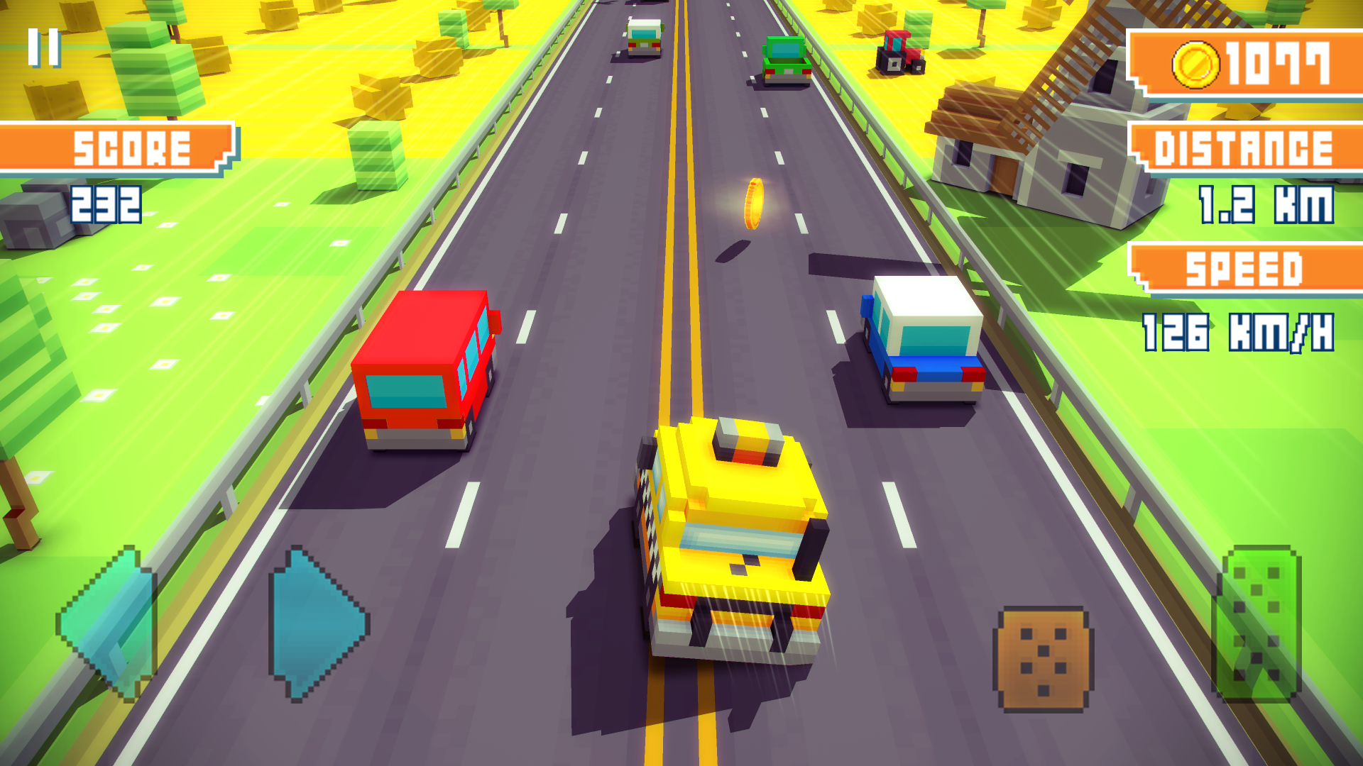 اسکرین شات 5 بازی Blocky Highway: Traffic Racing