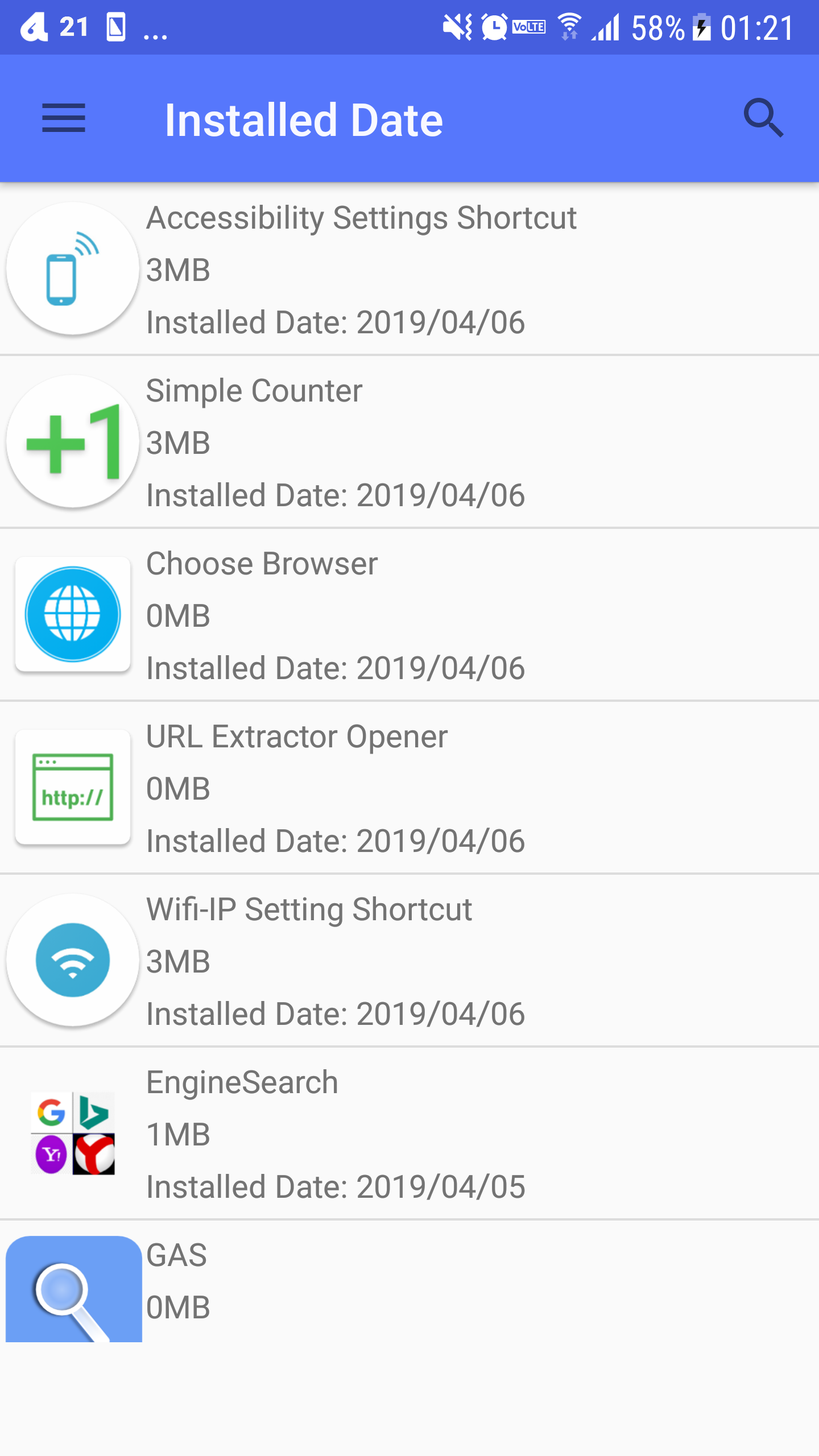 اسکرین شات 1 برنامه App Store Shortcut
