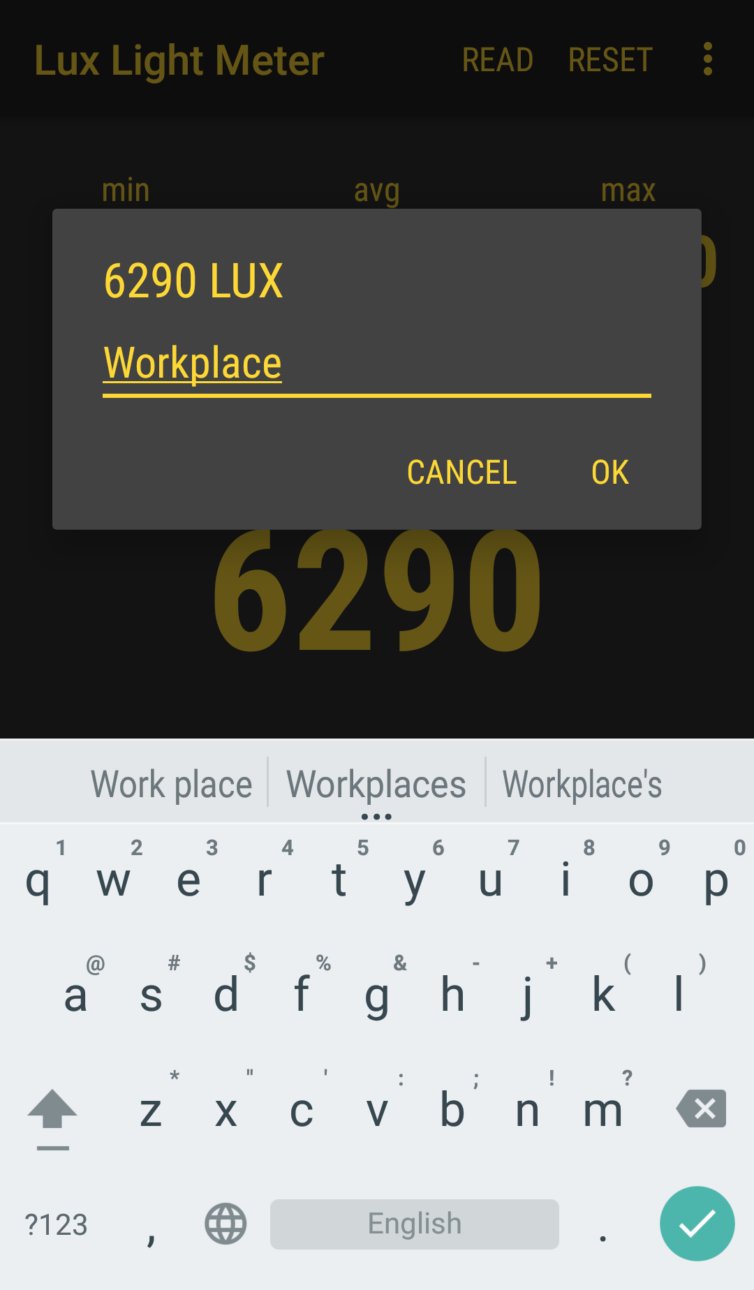 اسکرین شات 6 برنامه Lux Light Meter Pro