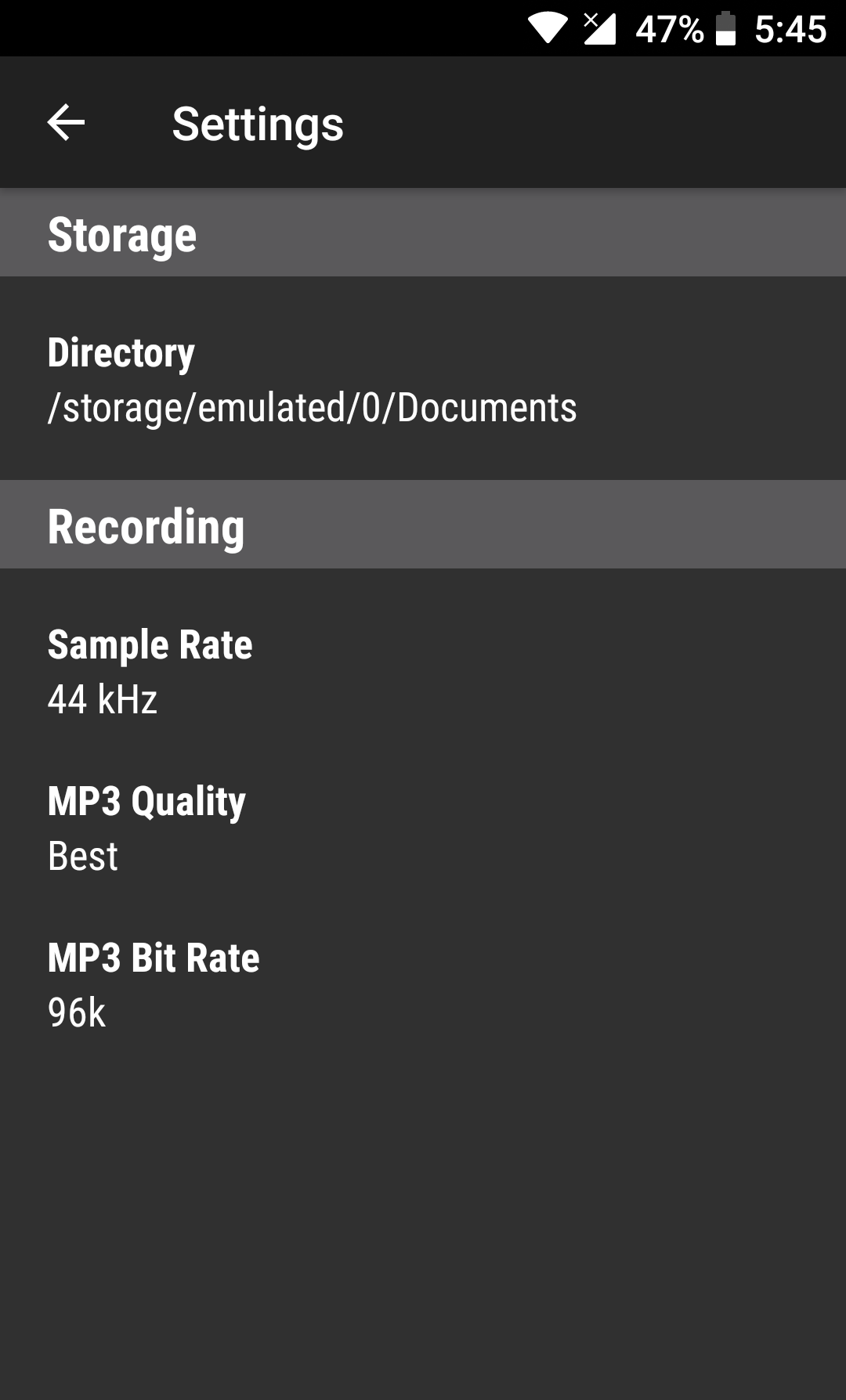اسکرین شات 4 برنامه Dictaphone - Audio Recorder