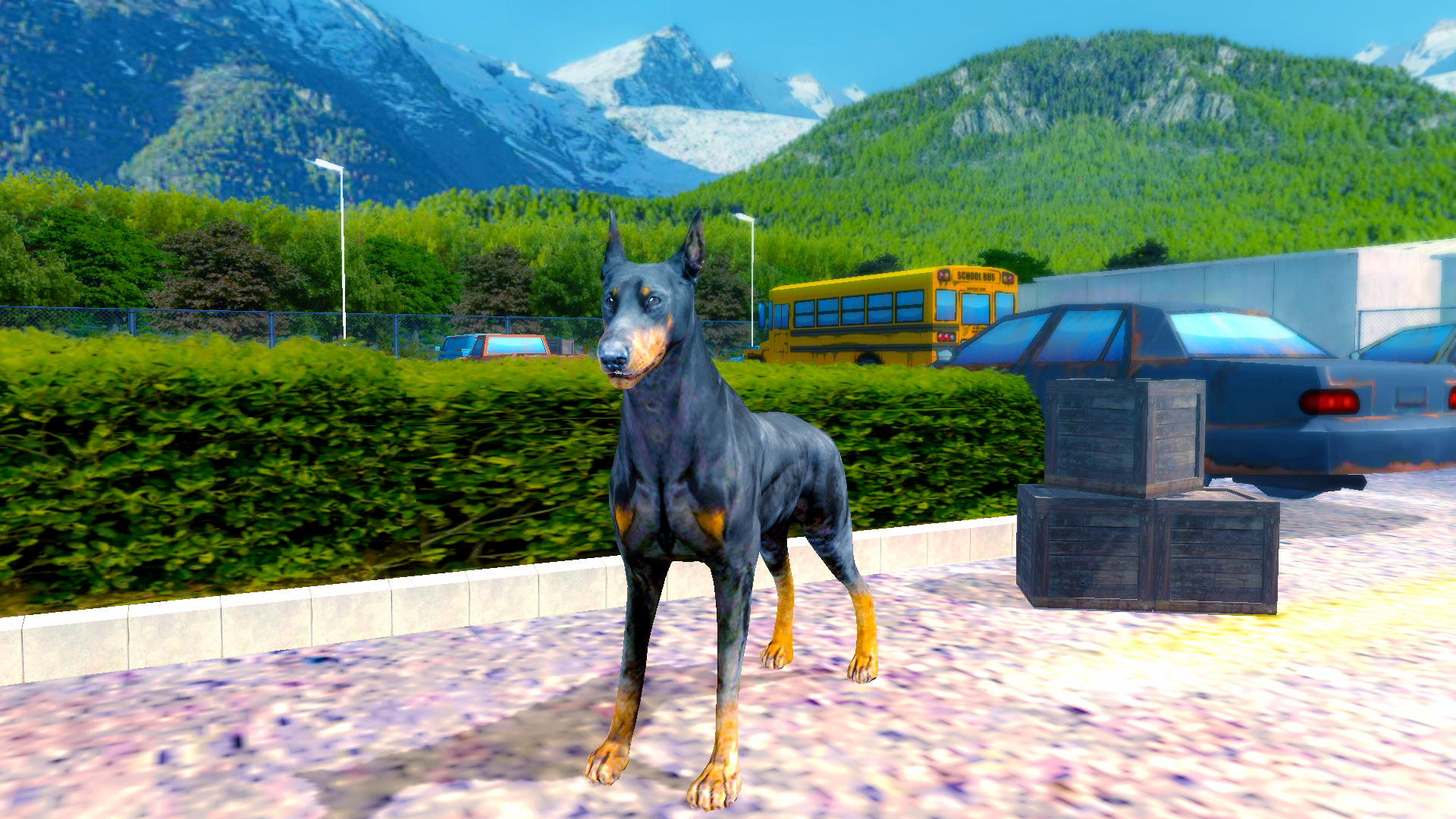 اسکرین شات 2 بازی Doberman Dog Simulator