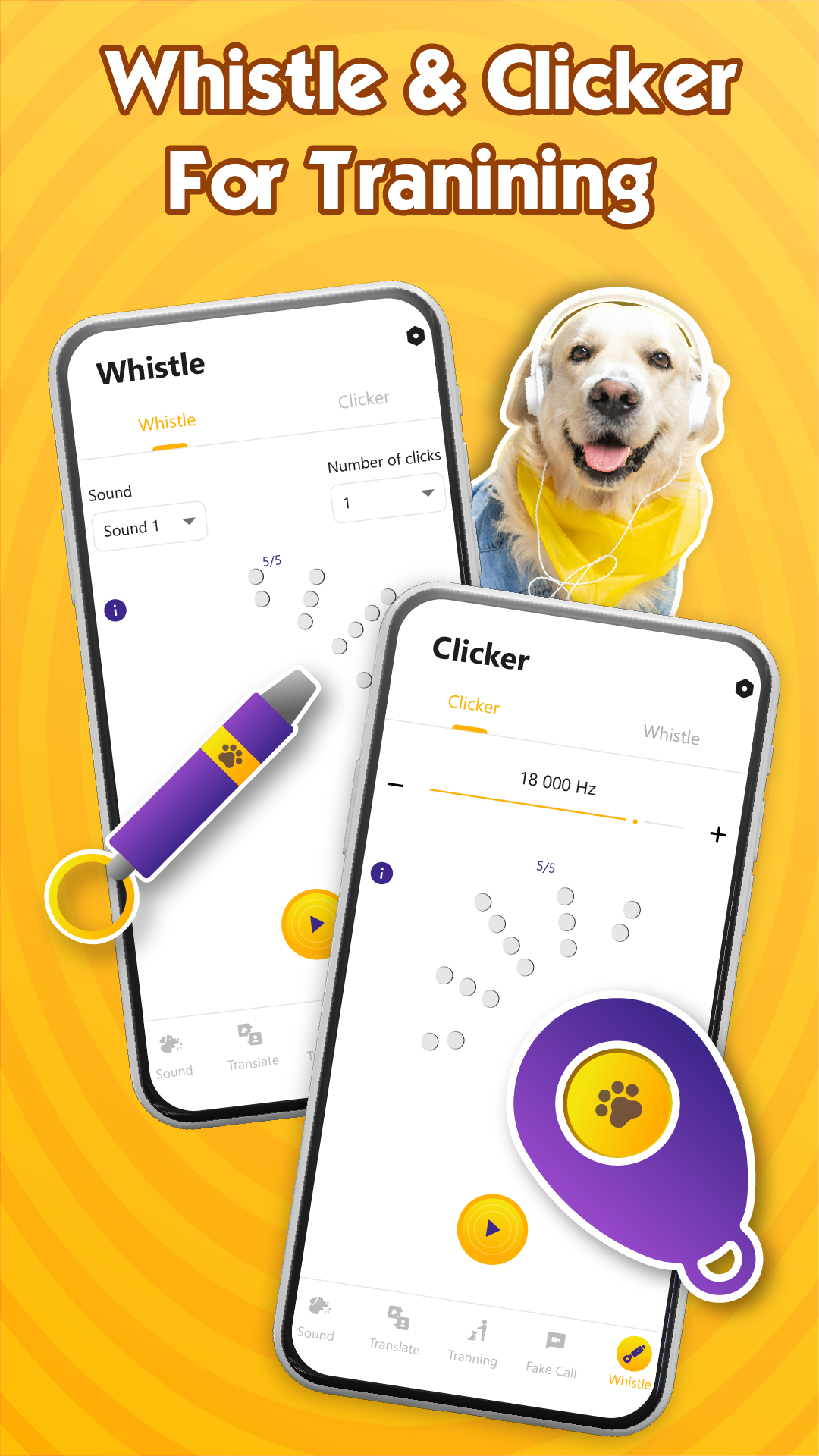 اسکرین شات 4 برنامه Dog Translator: Dog Sounds