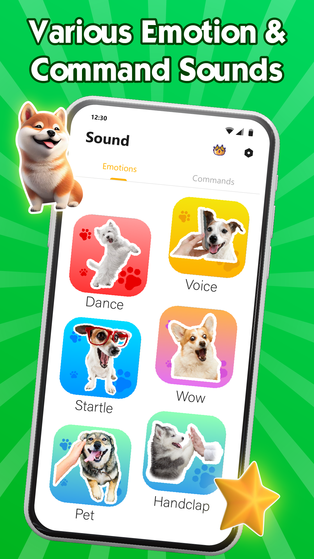اسکرین شات 3 برنامه Dog Translator: Dog Sounds