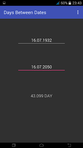 اسکرین شات 4 برنامه Days Between Dates