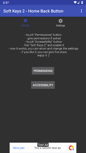 اسکرین شات 1 برنامه Soft Keys 2 - Home Back Button