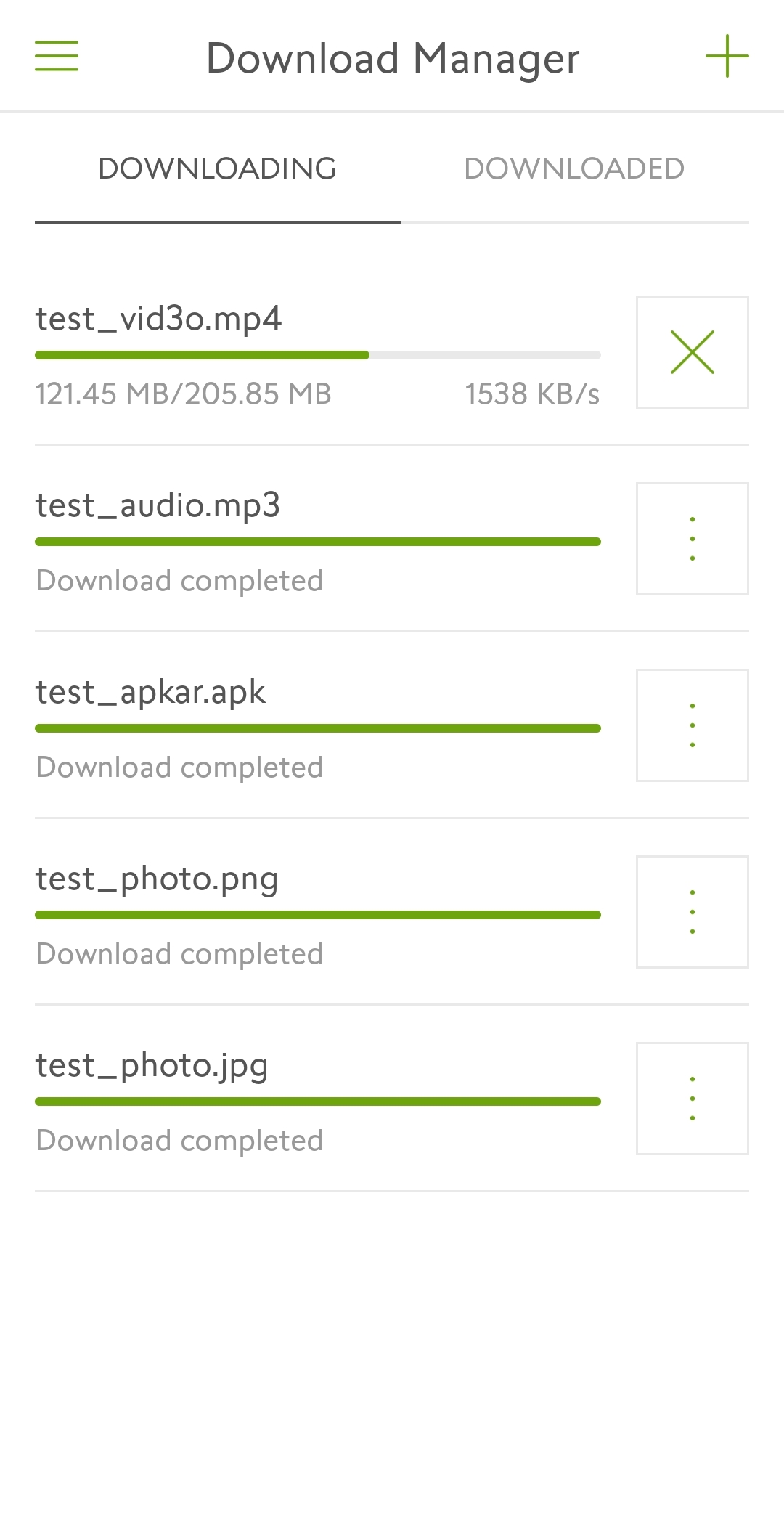 اسکرین شات 1 برنامه Download Manager For Android