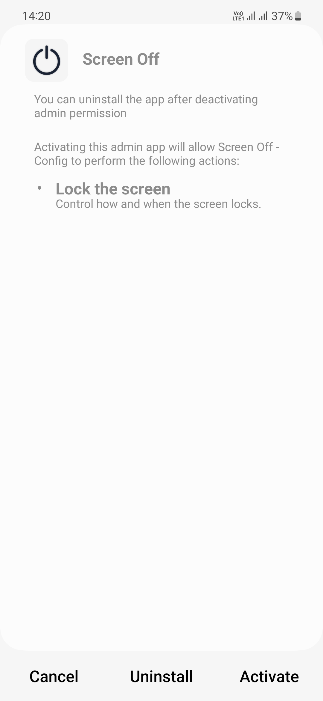 اسکرین شات برنامه Screen Off And Lock Screen 2