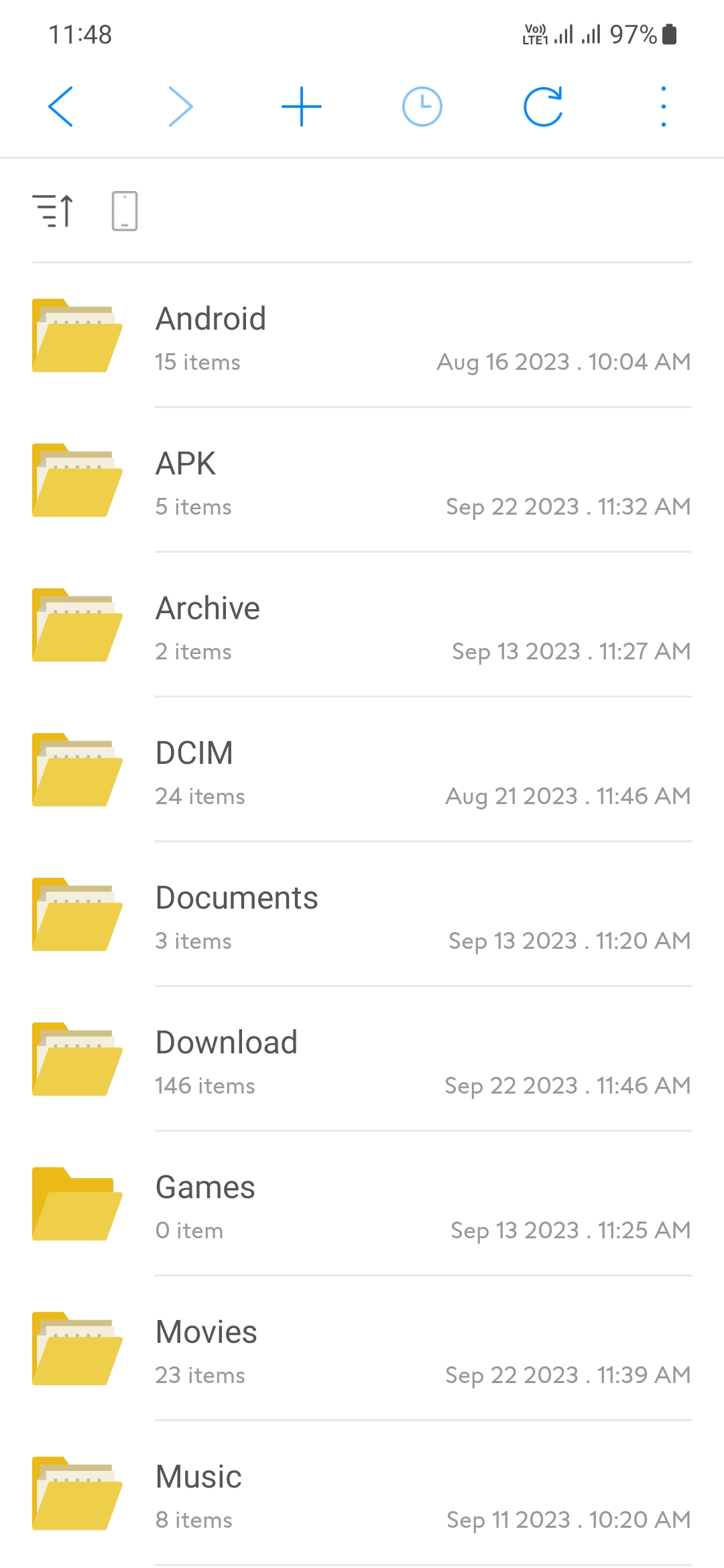 اسکرین شات 2 برنامه SD Card Manager For Android